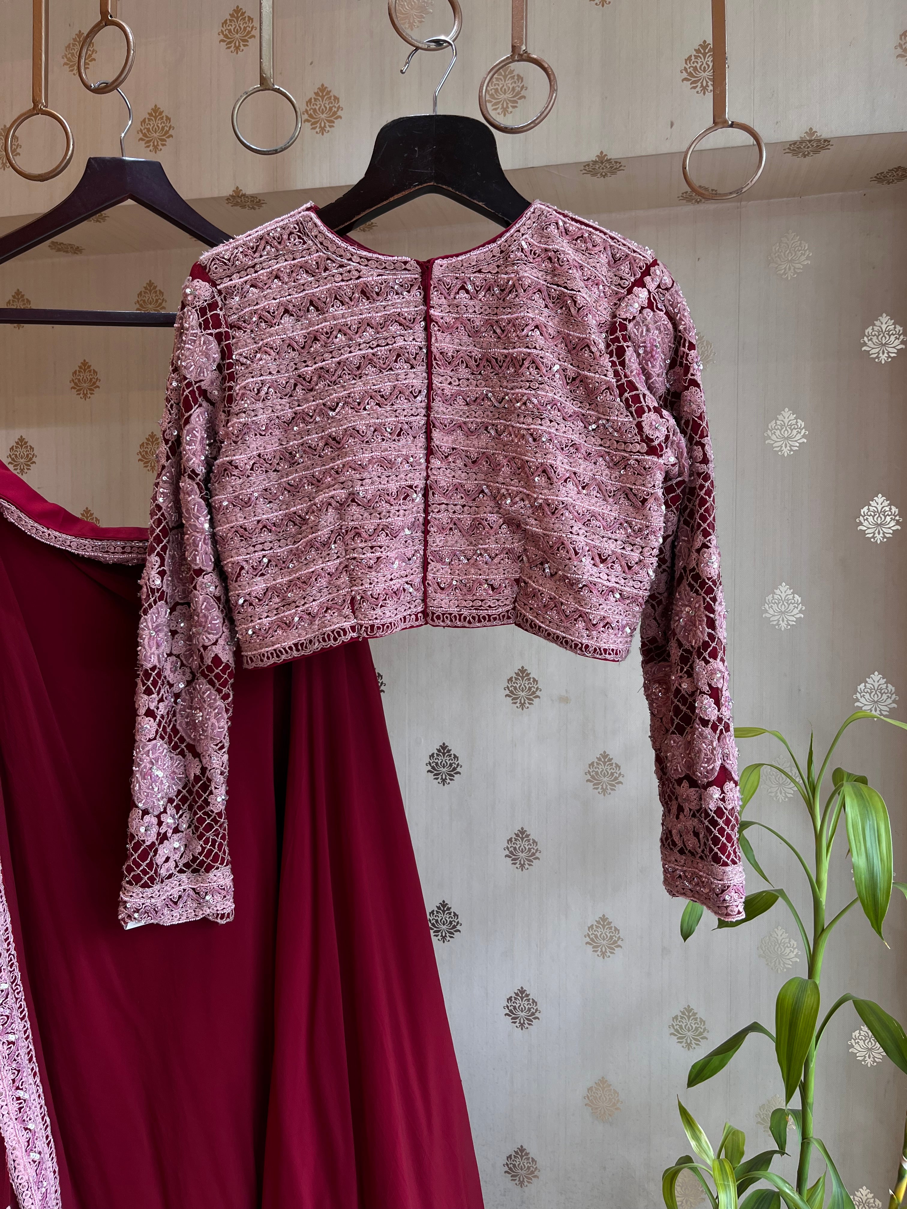 Rose Pink Light Lehenga Set
