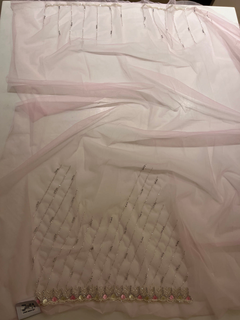 Beautiful Pink Net Saree