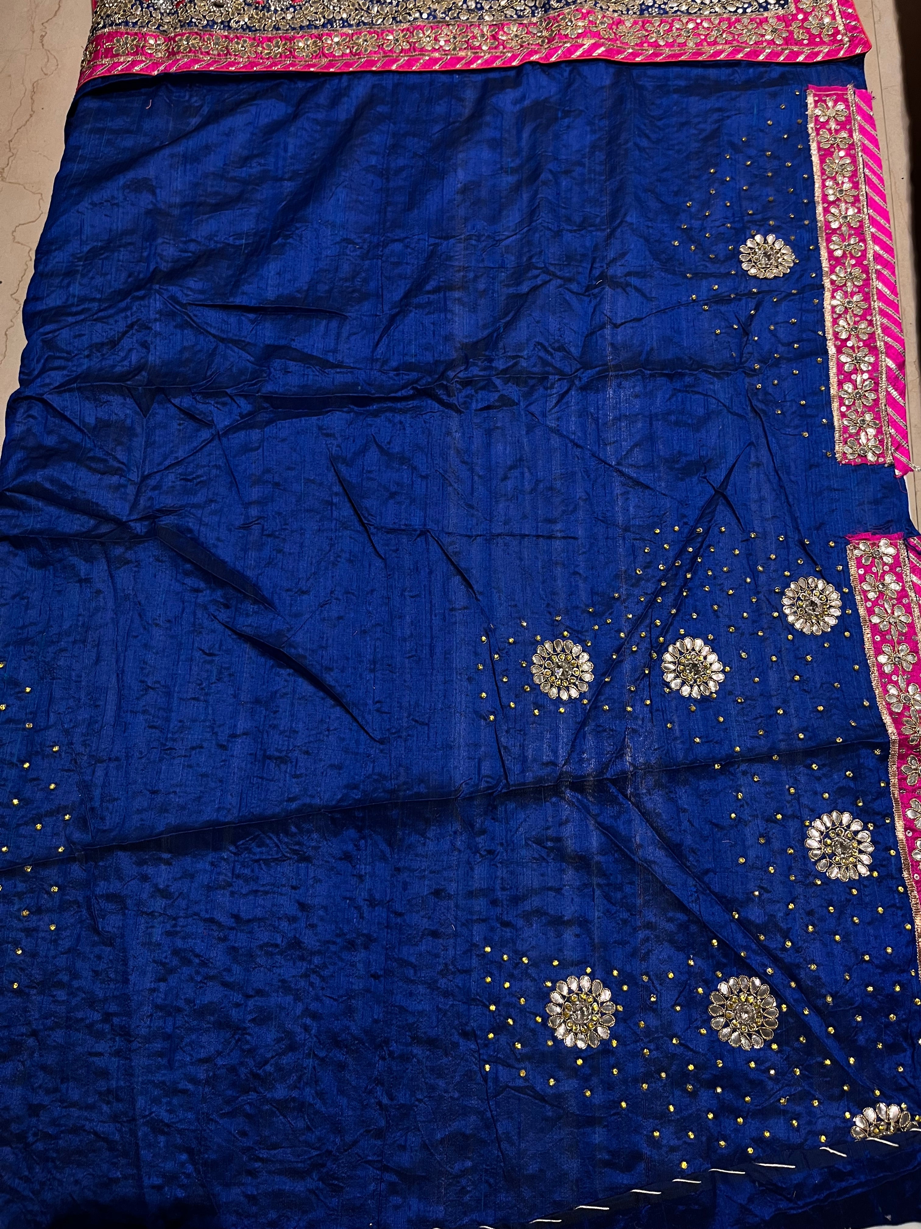 Rajputana Style Net Lehenga Set
