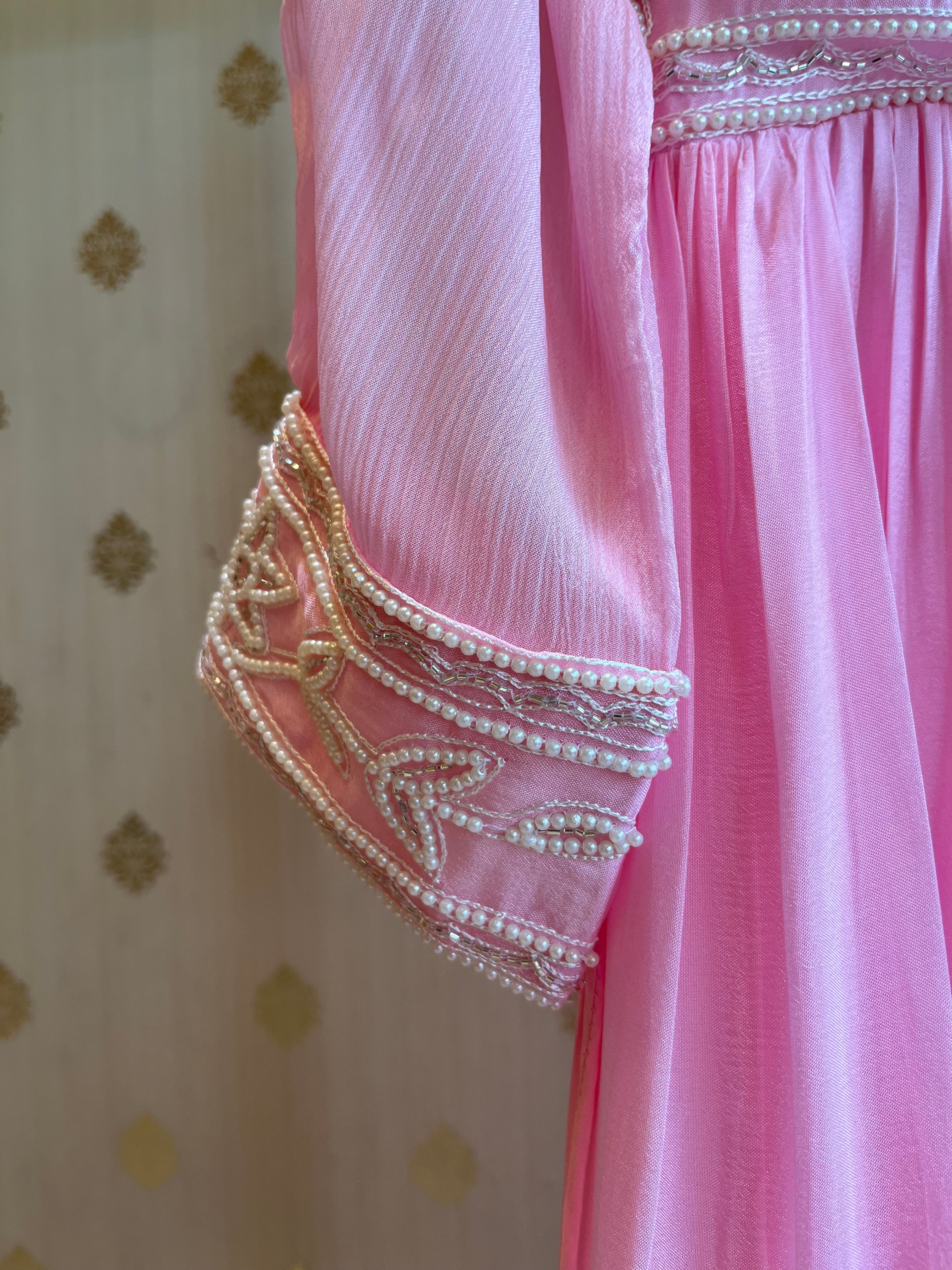 Rose Pink Ombré Anarkali Suit