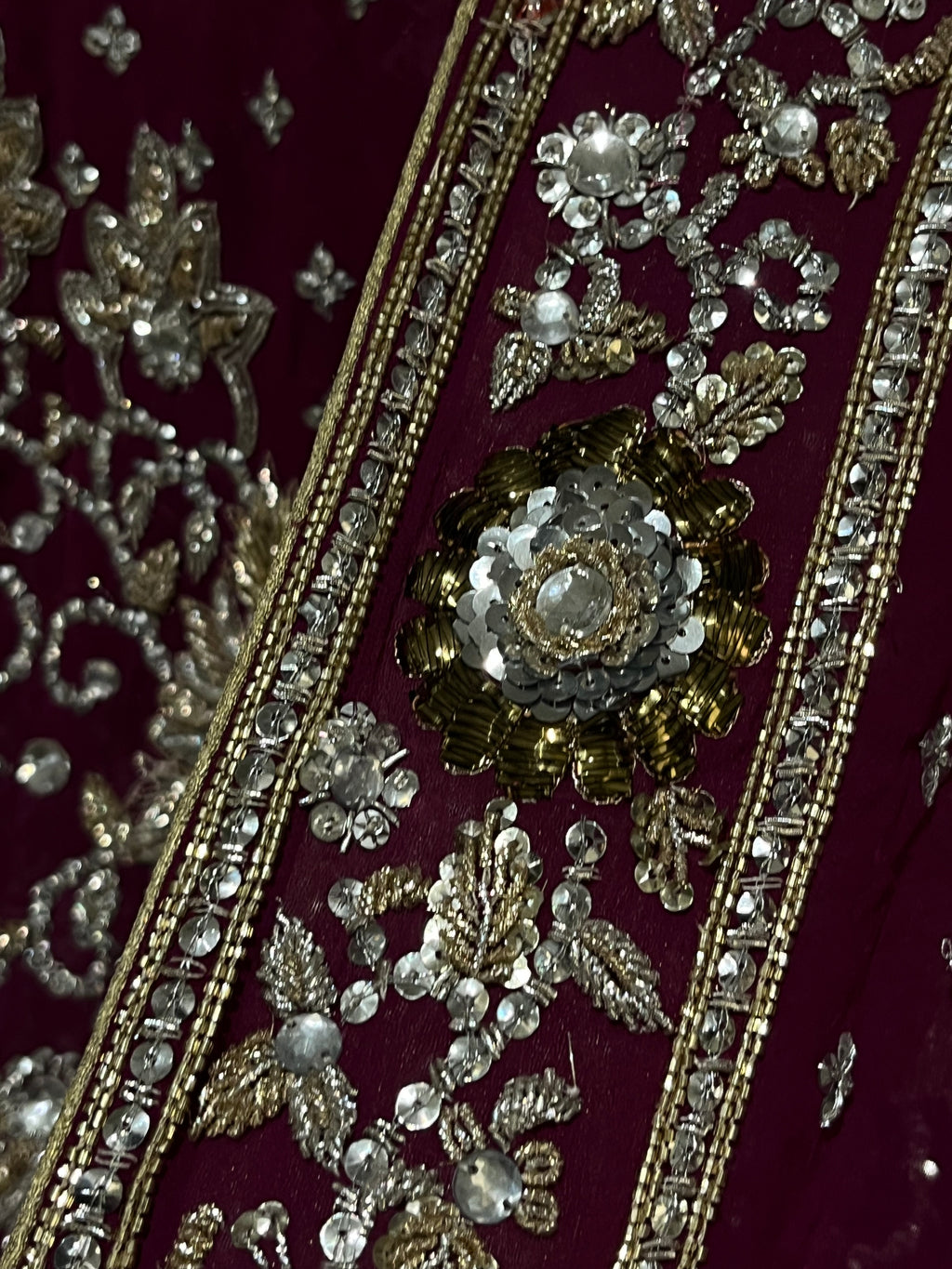 Plum Zardozi Lehenga Set