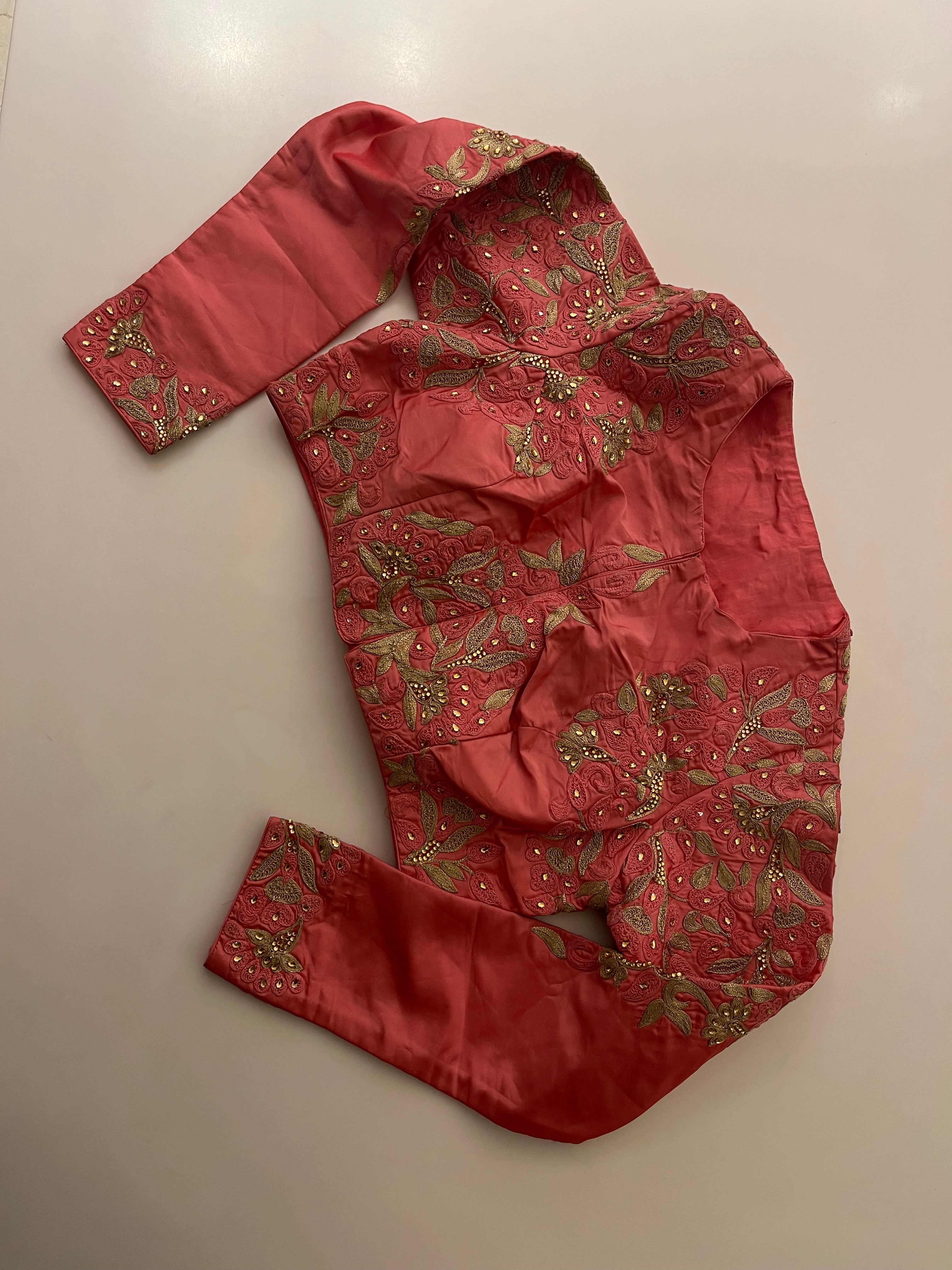 Strawberry Pink Saree