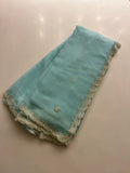 Pretty Pearls Aqua Saree
