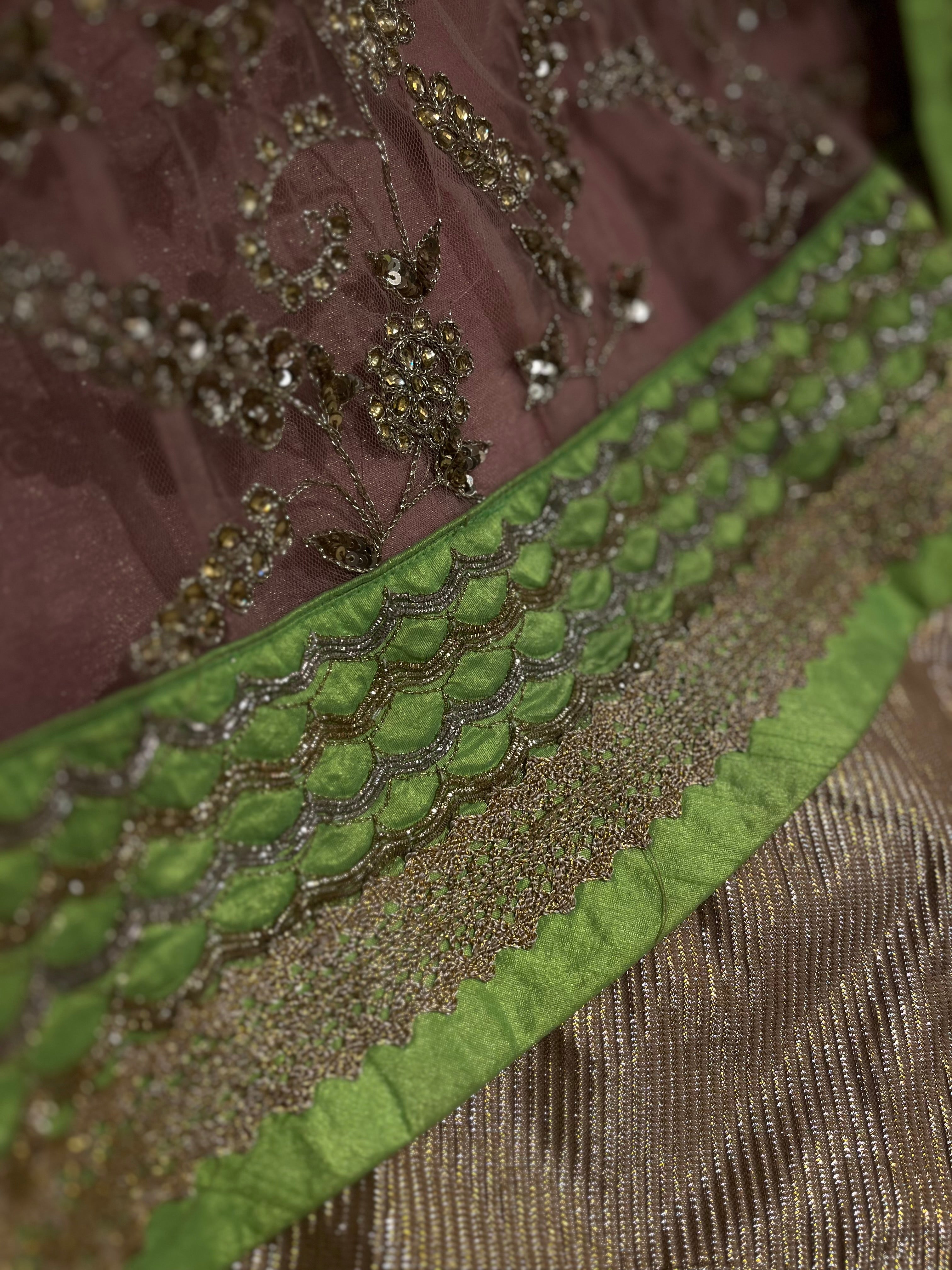 Net Layered Lehenga Set