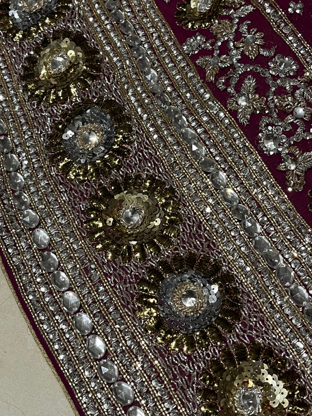 Plum Zardozi Lehenga Set