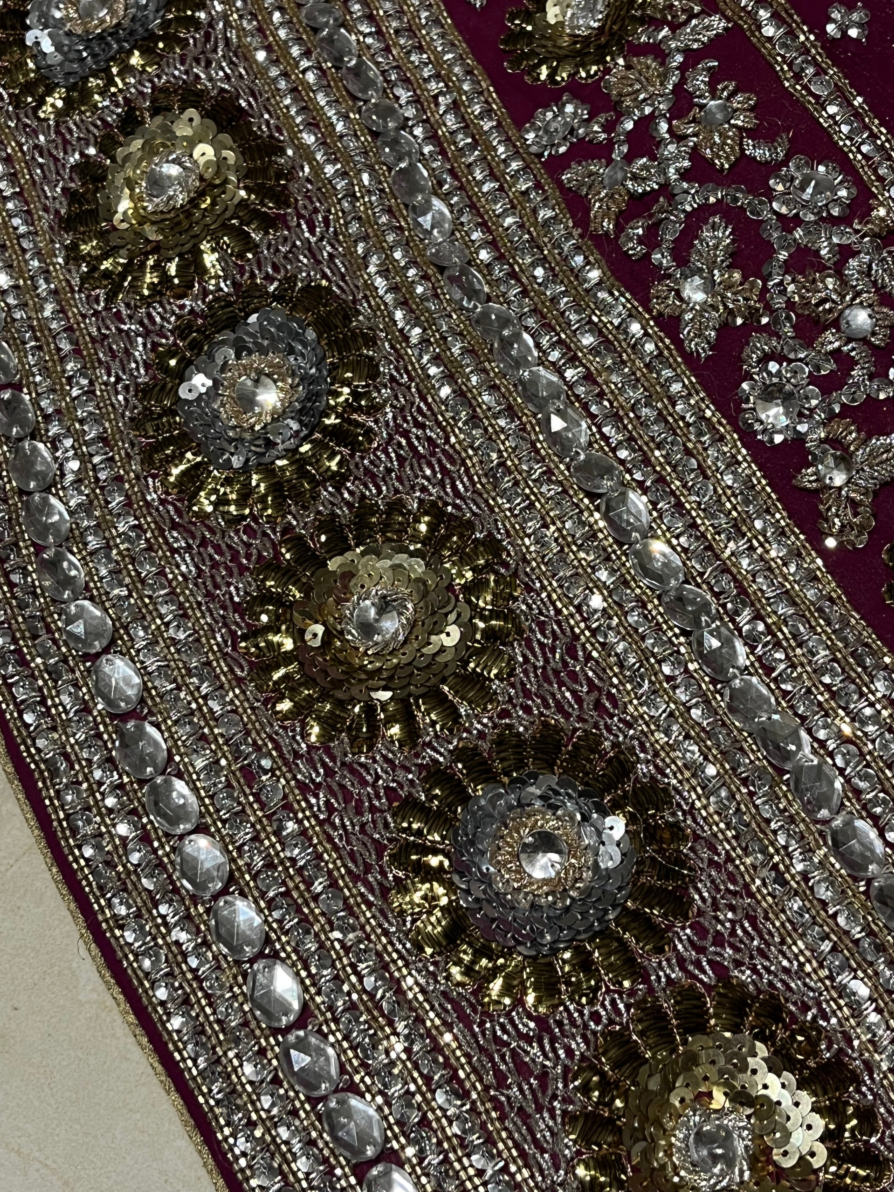 Plum Zardozi Lehenga Set