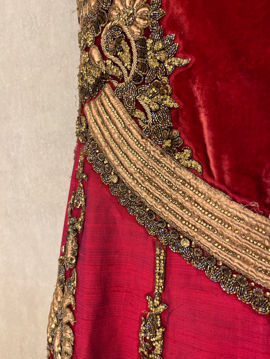 Red Silk Gown