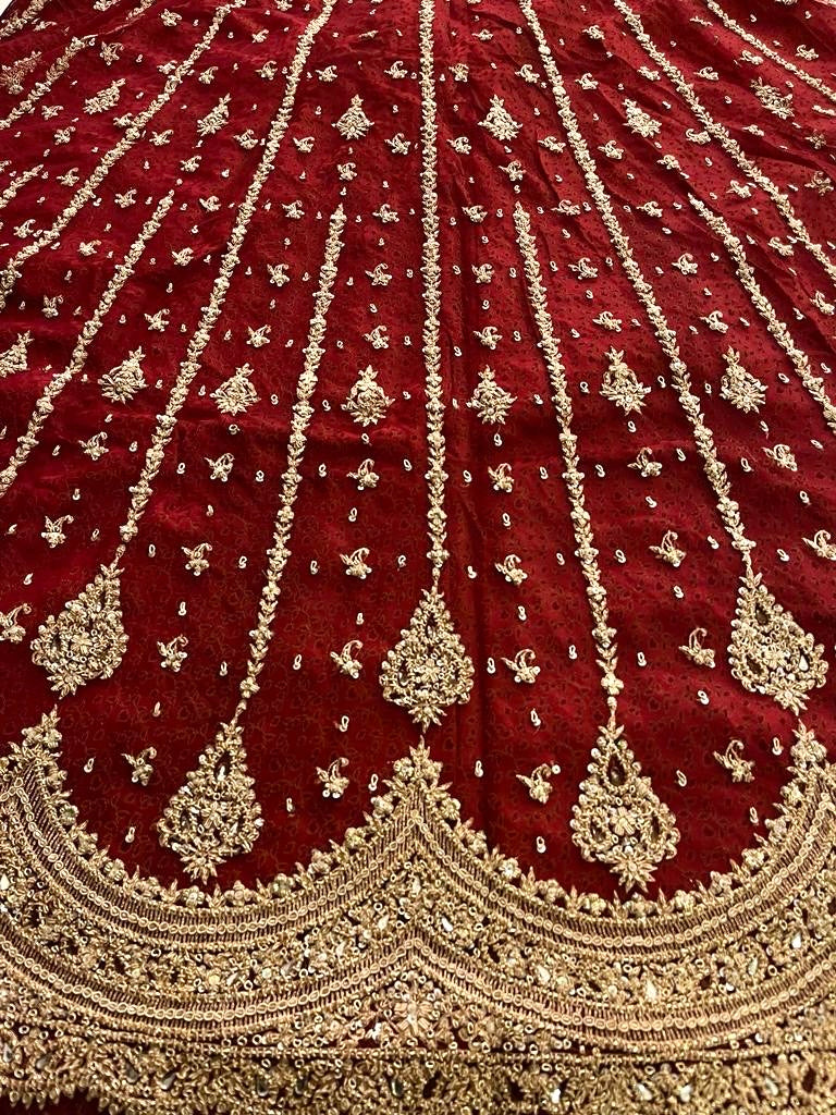 Rajwada Zardozi handwork unstitched lehenga set