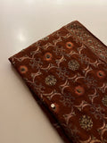 Chocolate Brown Heavy Work Saree