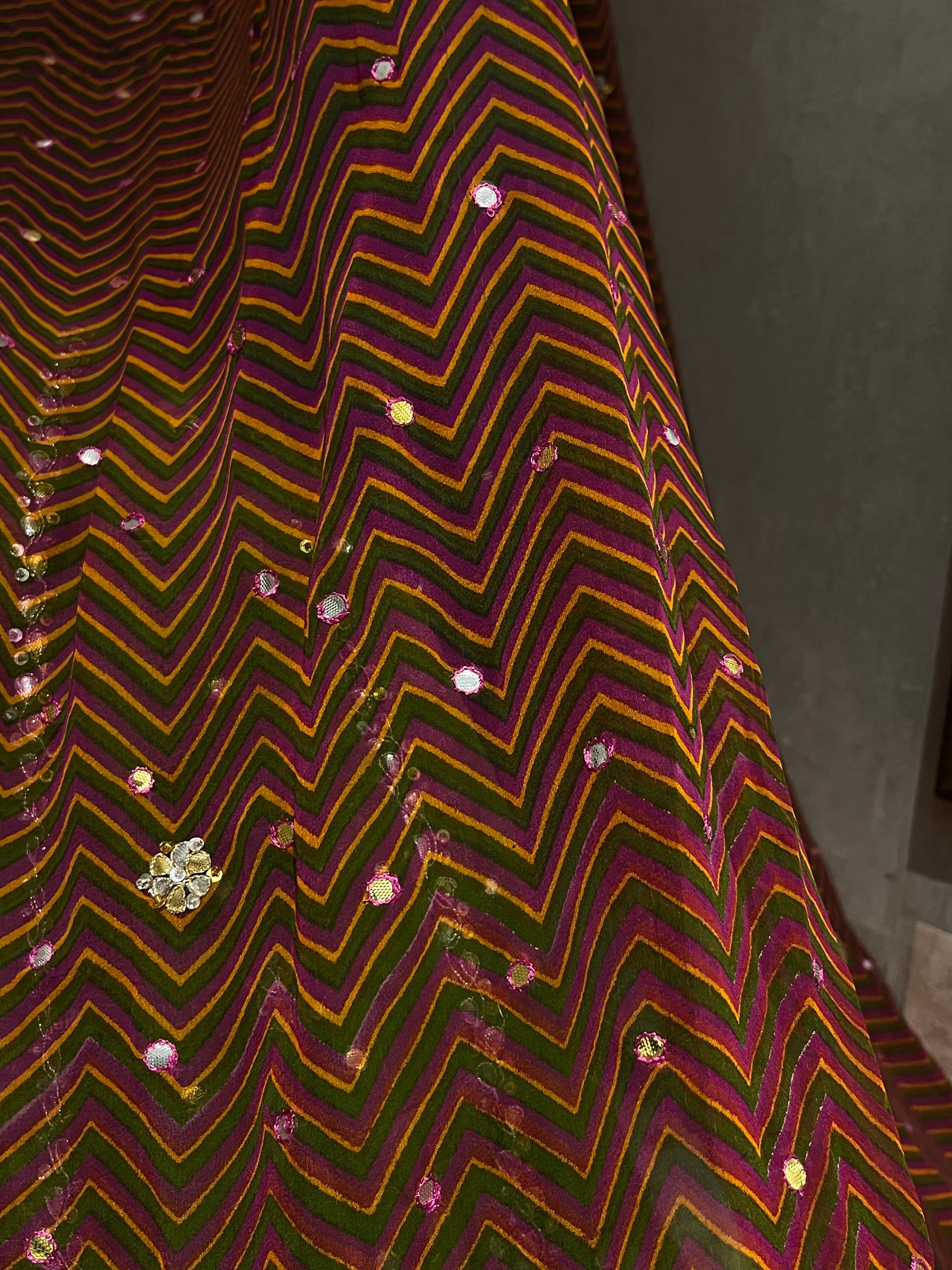 Multi Coloured Lehenga Set