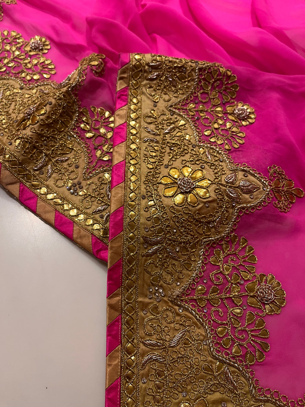 Raani Traditional Gotta Patti saree