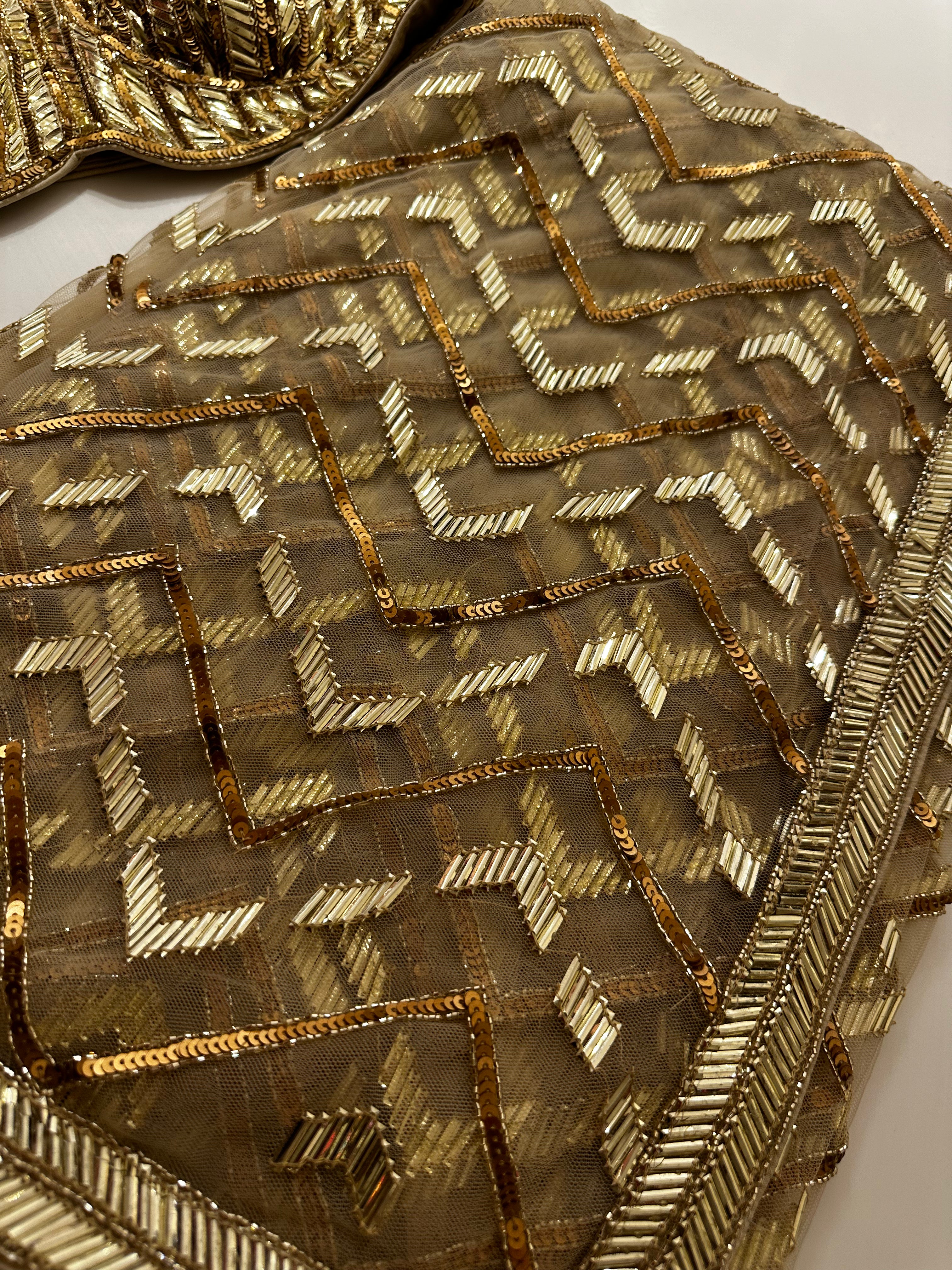 Cleopatra Gold Saree