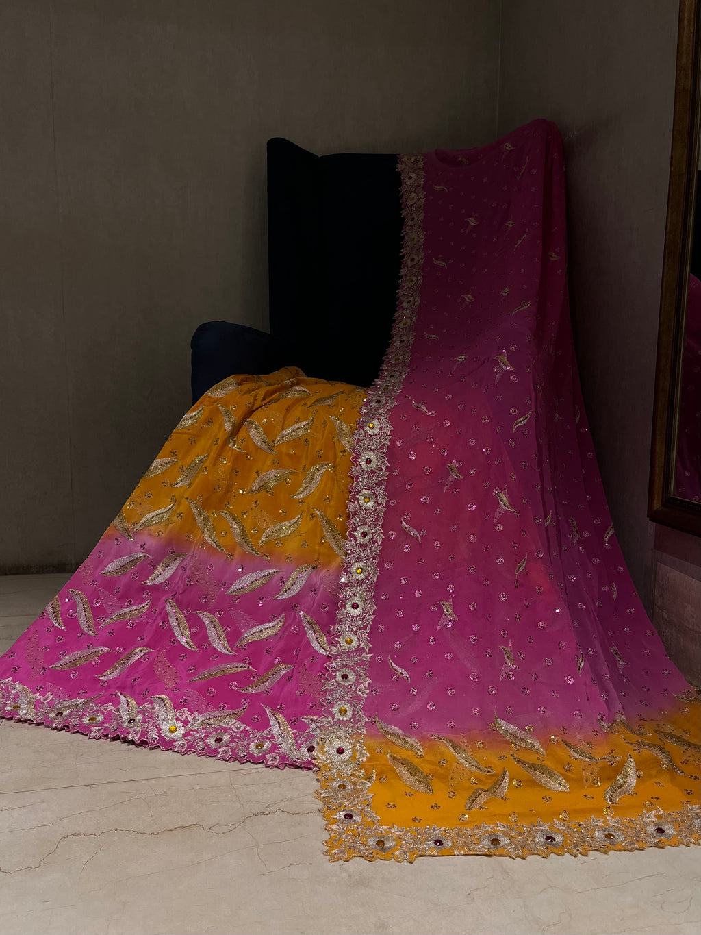Tangerine Blush Lehenga Set