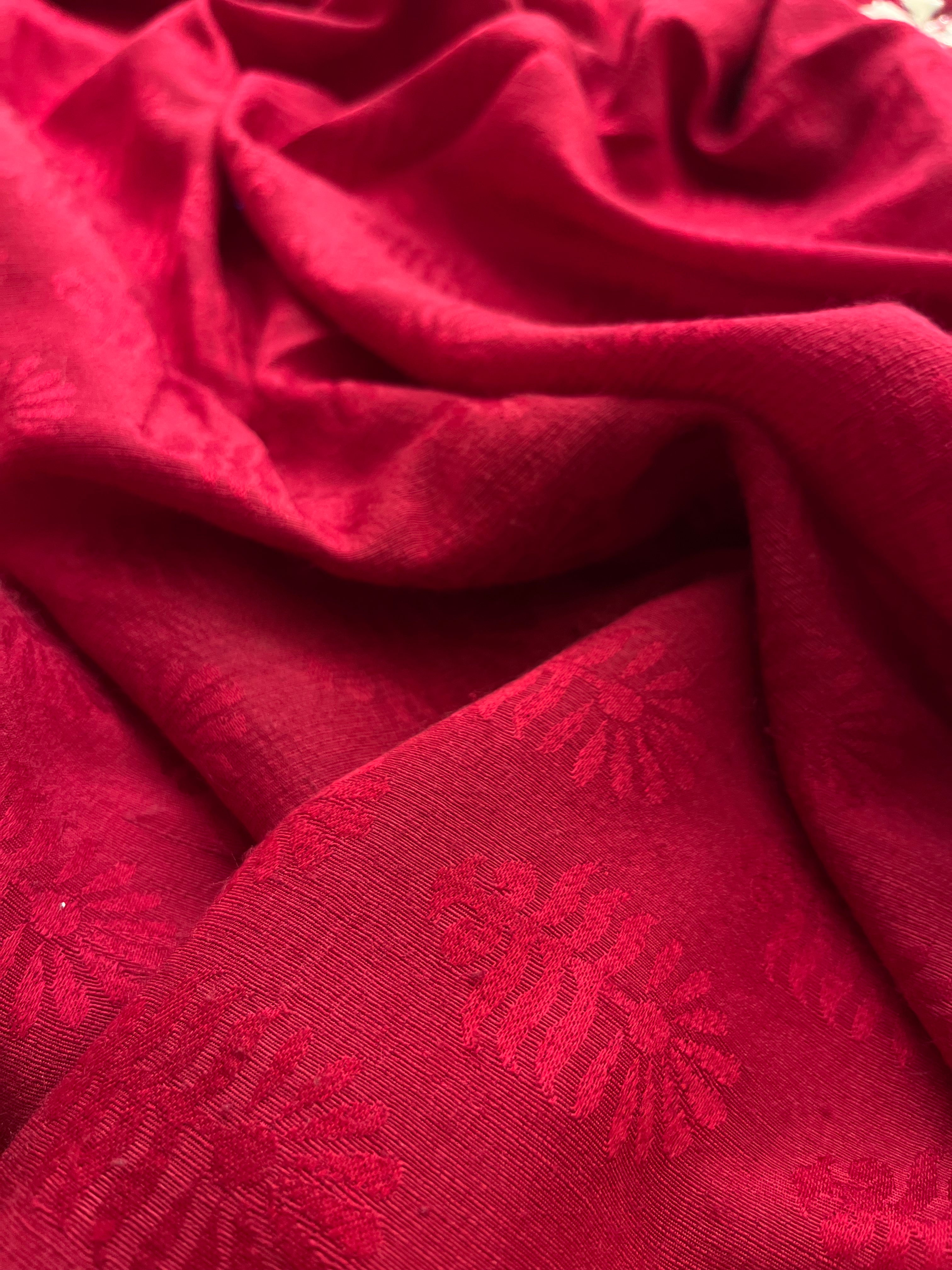 traditional kaccha gotta handwork saree