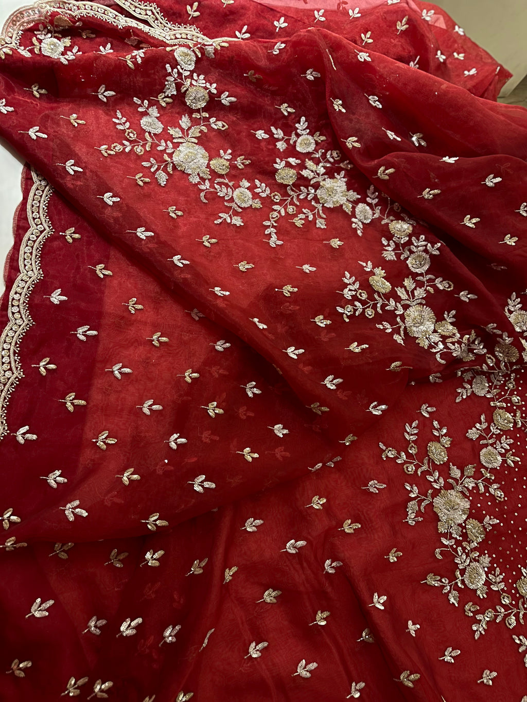 Evening Elegance in Deep Red