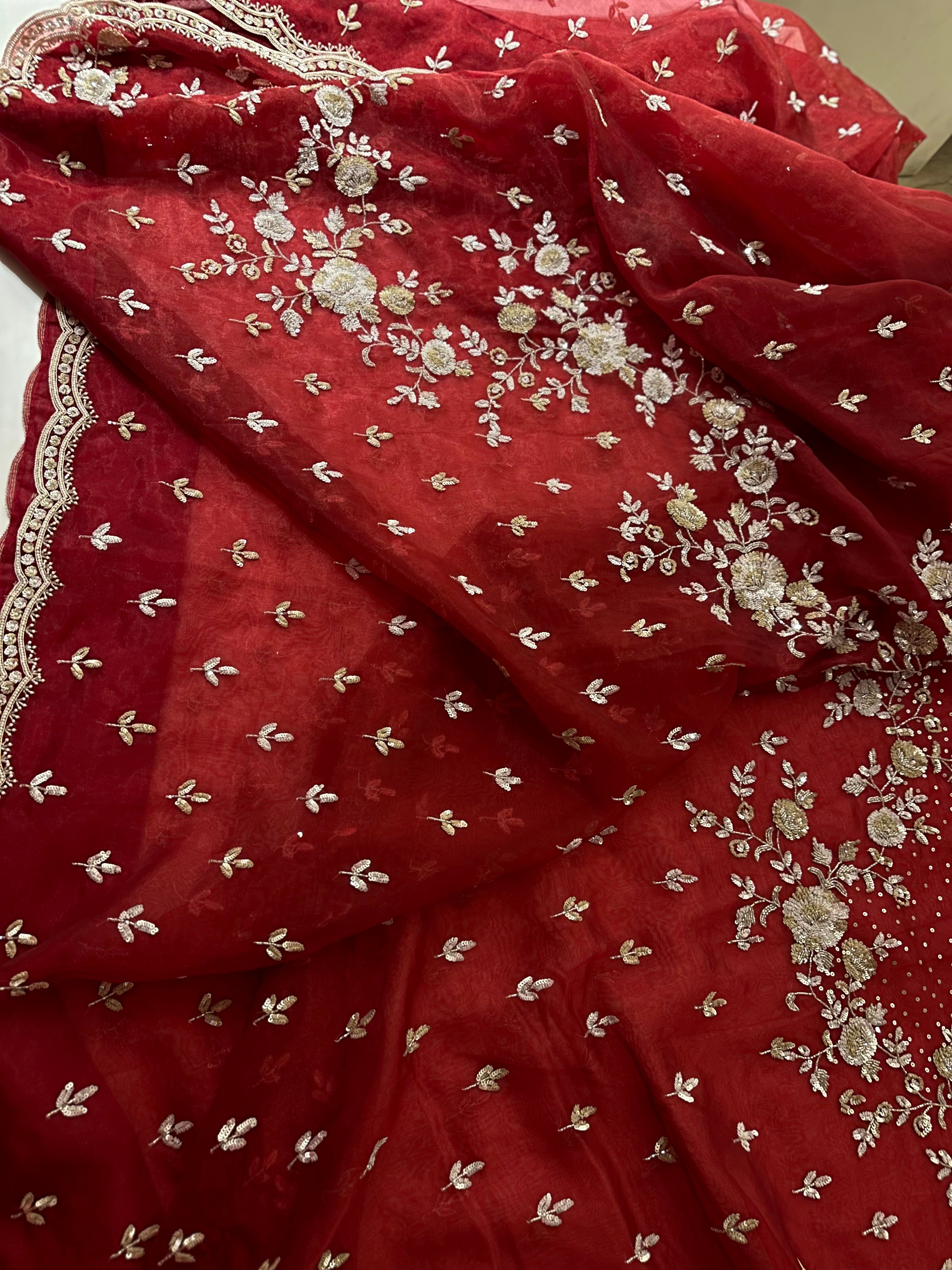 Evening Elegance in Deep Red