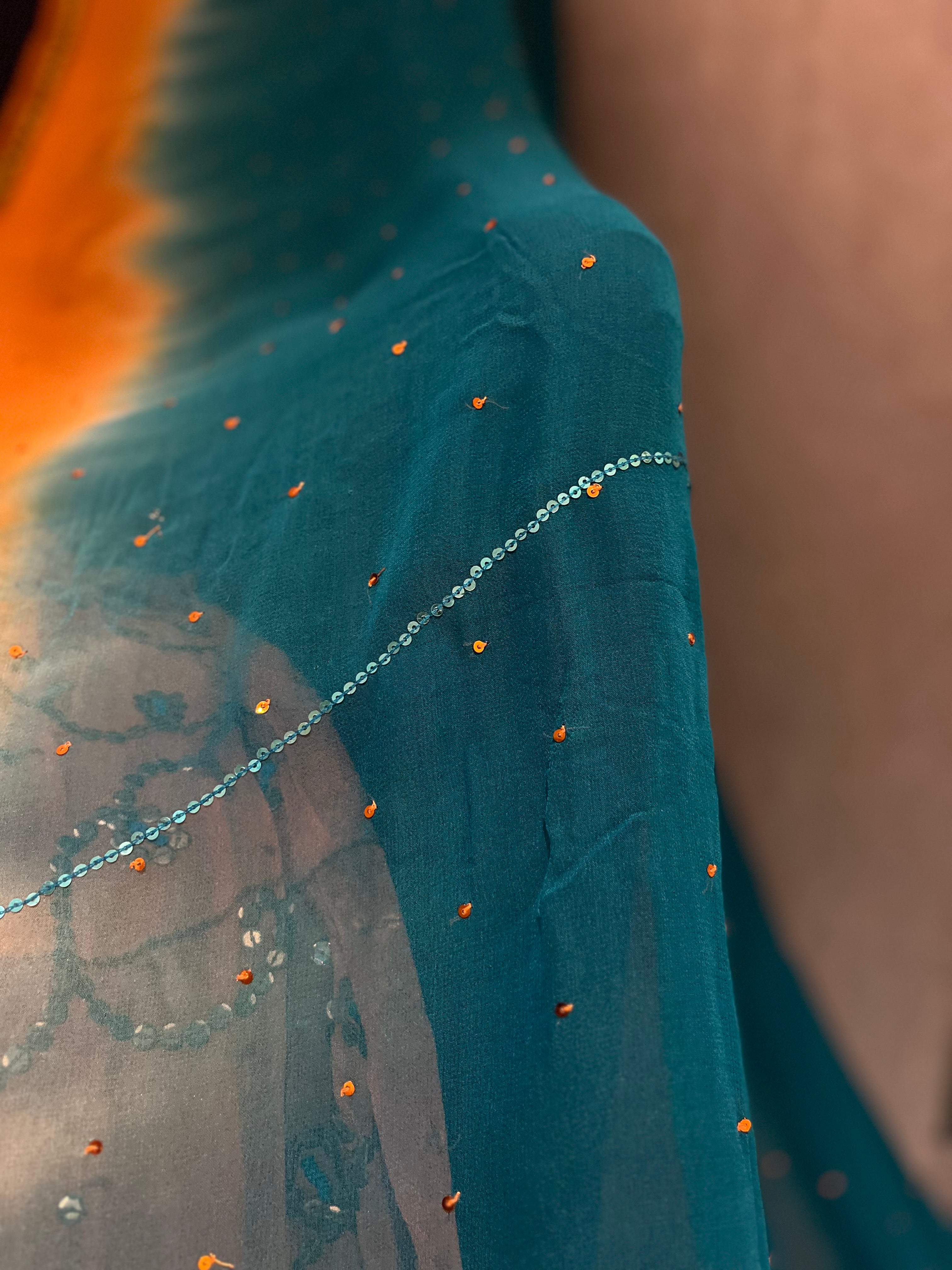 Sunset Sky Lehenga