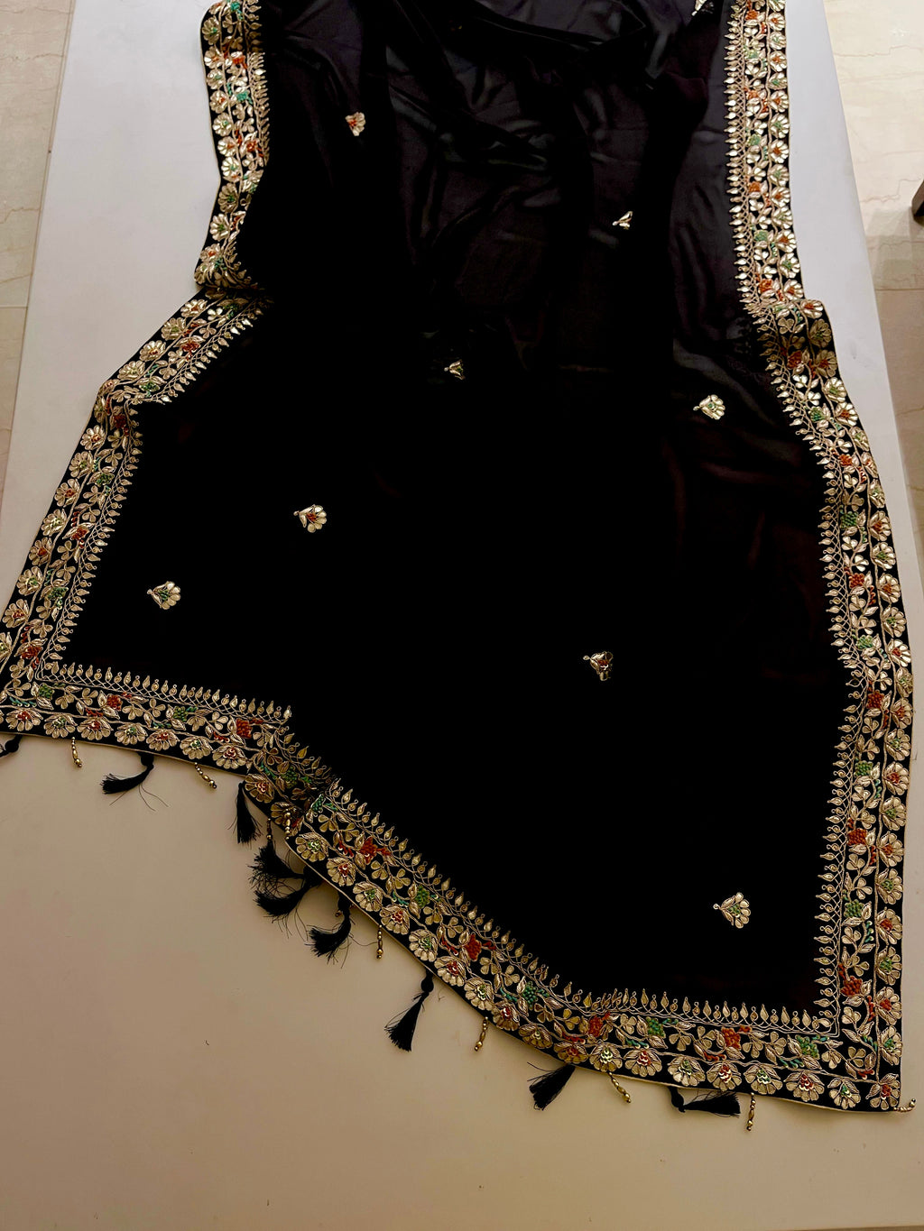 Black Organza Saree