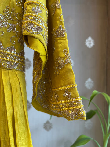 Summer Yellow anarkali set