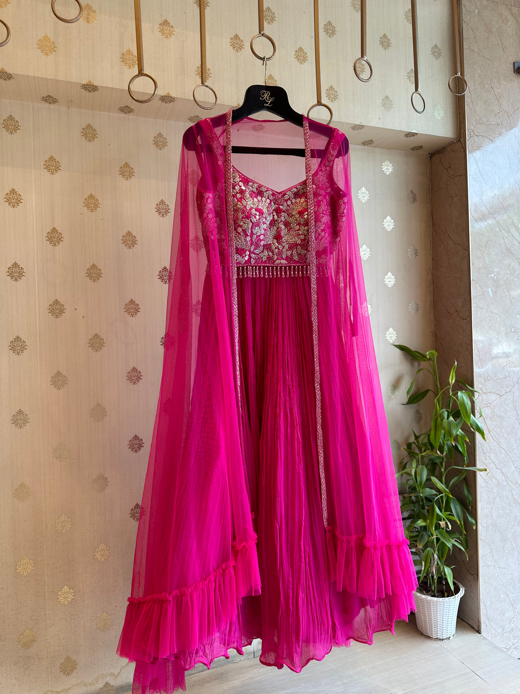 Hot Pink Indo Western