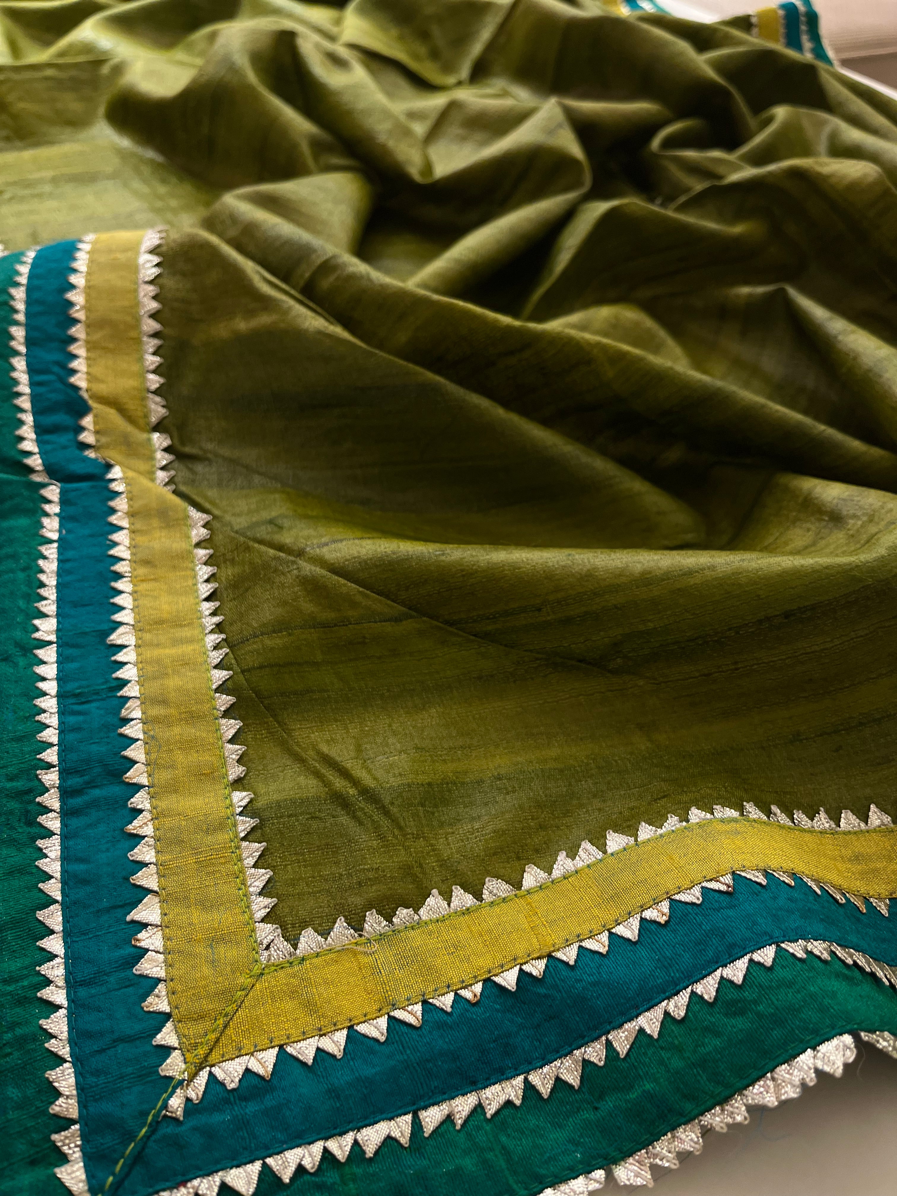 Raw mango silk saree