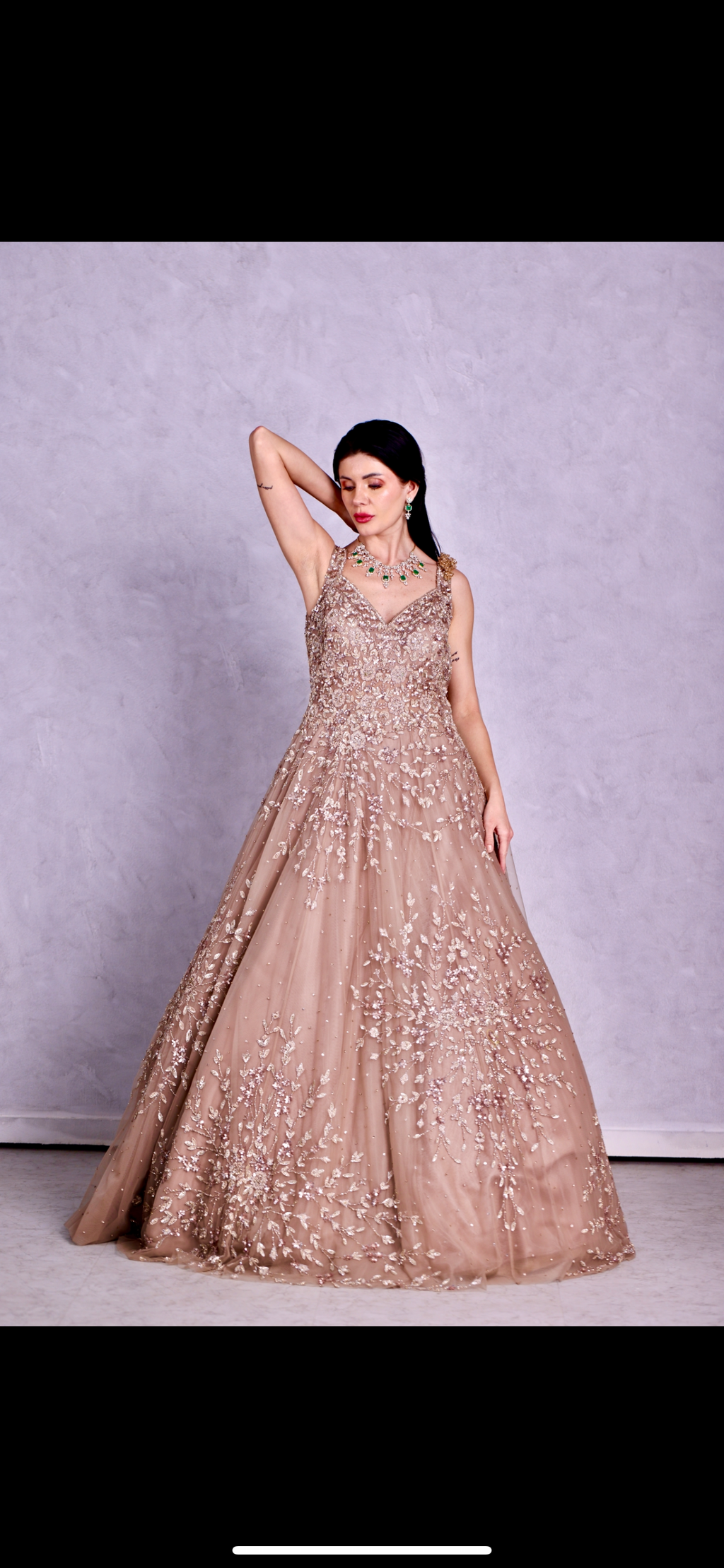Champagne Sequin gowns