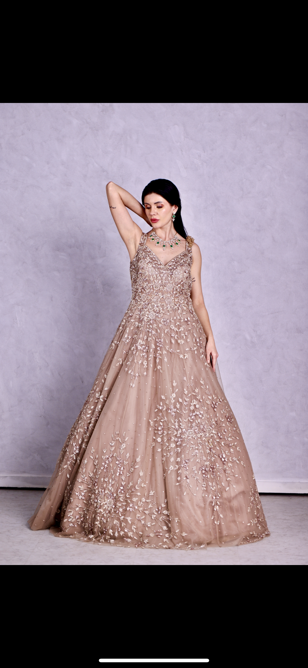 Champagne Sequin gowns