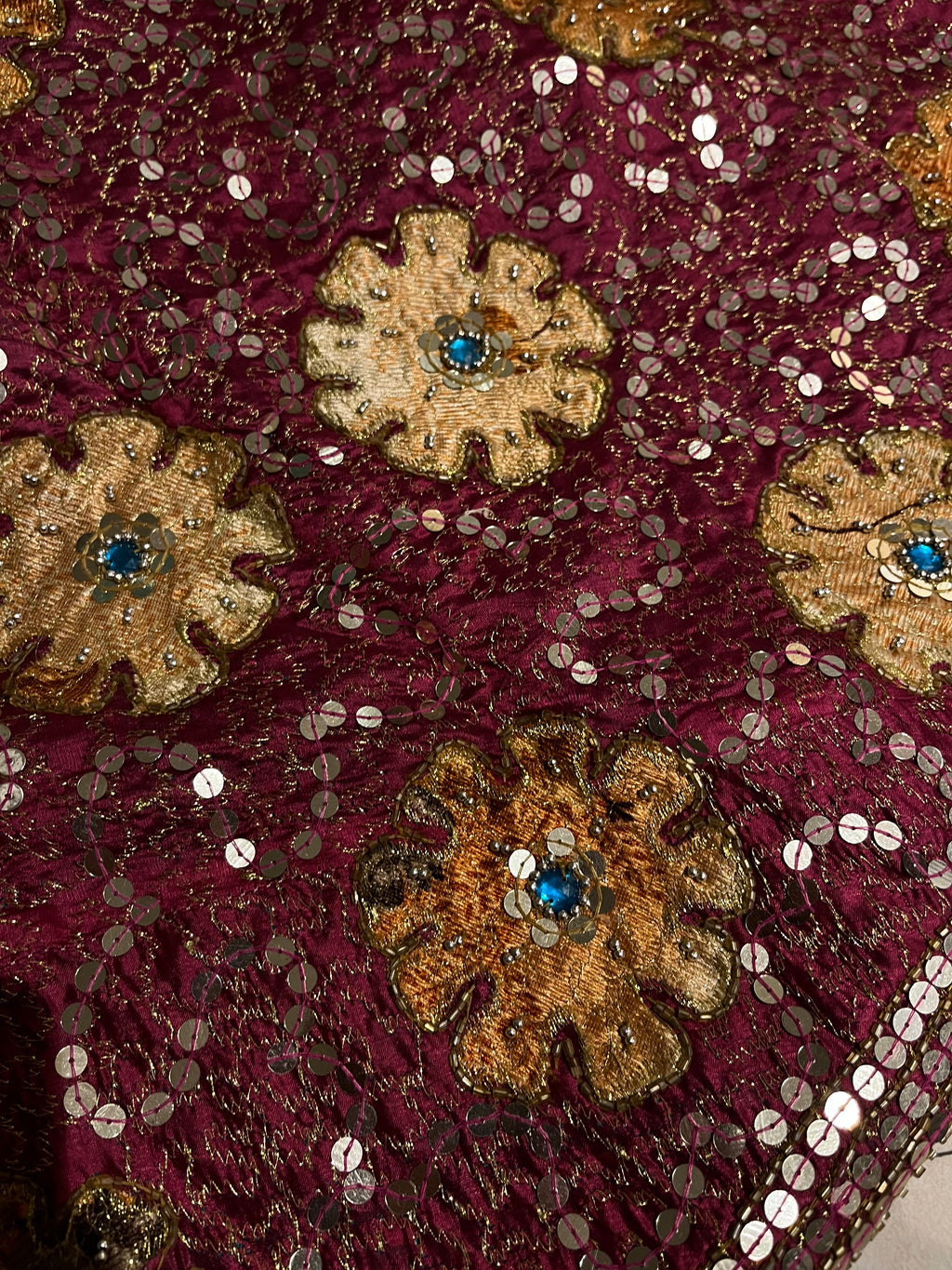 Floral Patch Work Lehenga Set