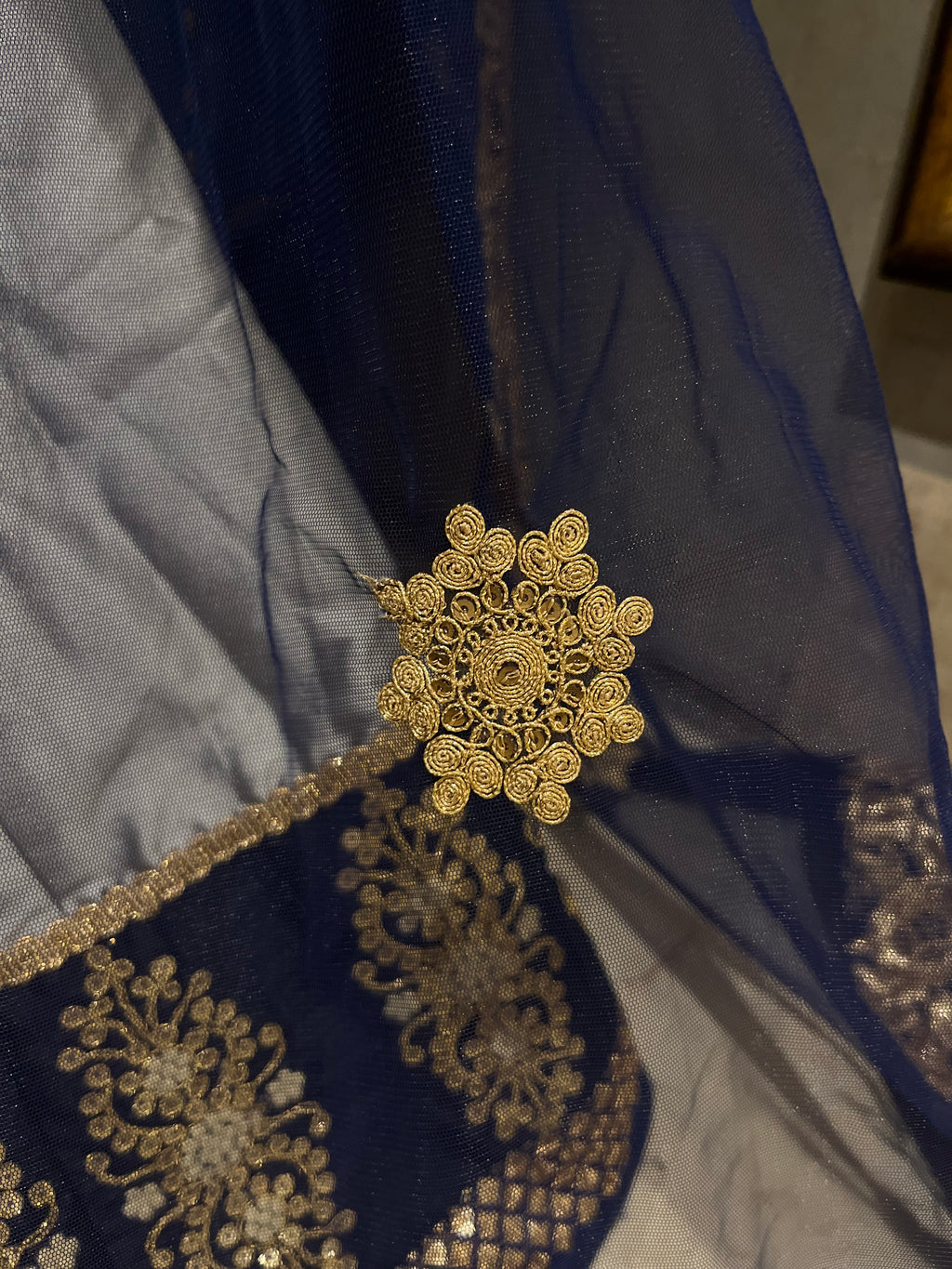 Grey & Navy lehenga set
