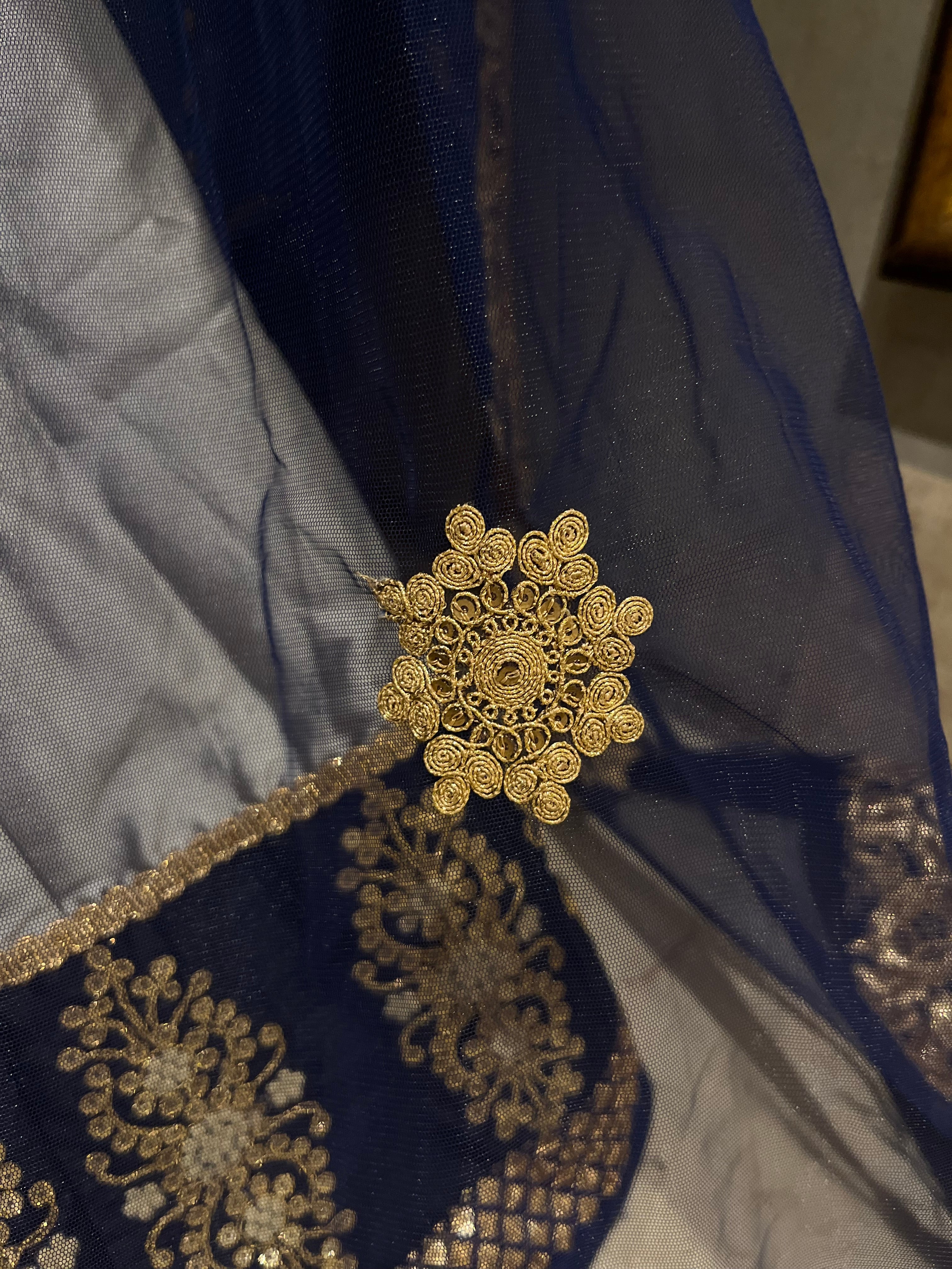 Grey & Navy lehenga set
