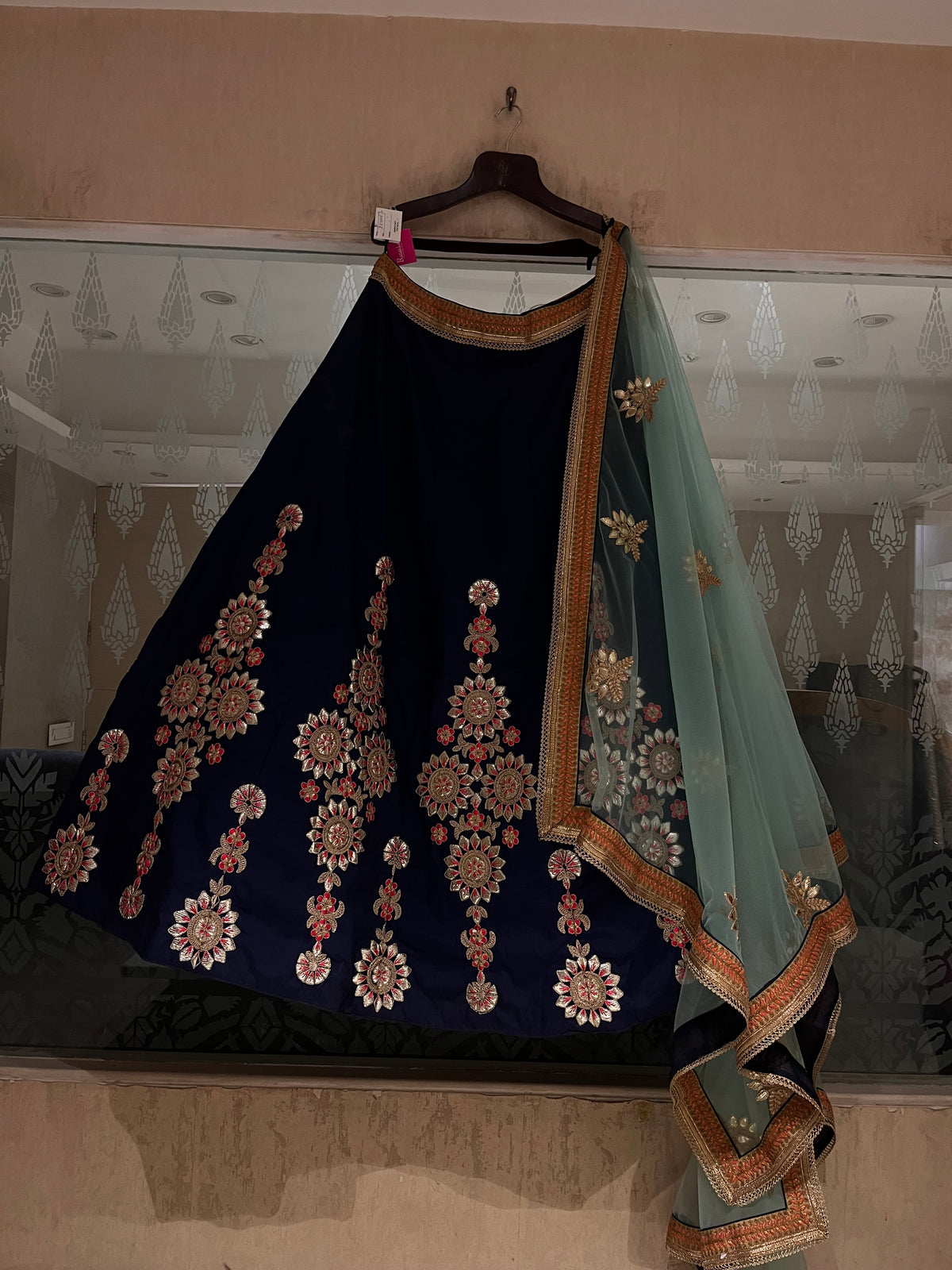 Navy Blue Traditional Lehenga set