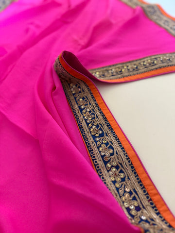 Kareena Pink pure saree