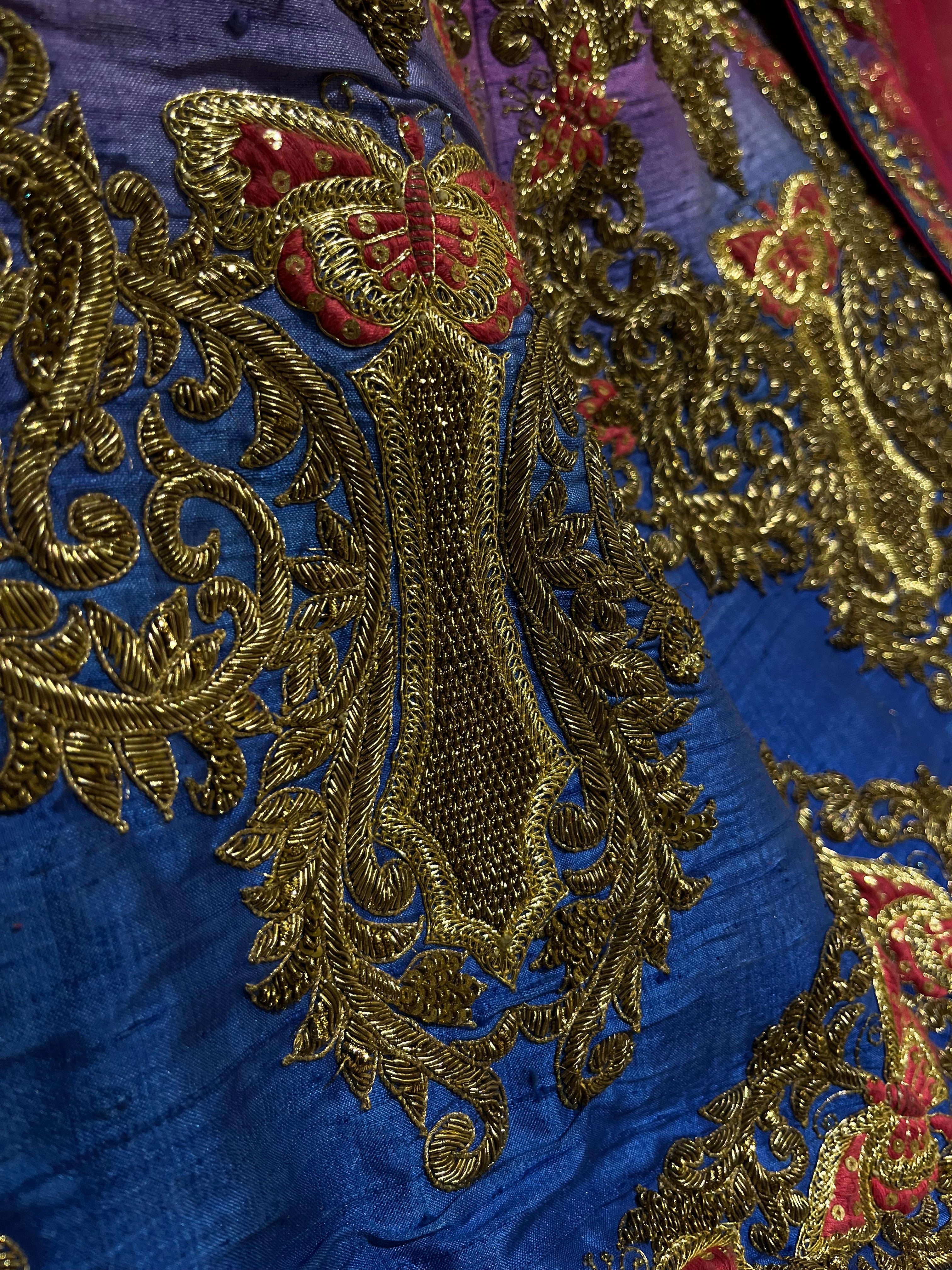 Pink Blue Ombré Lehenga Set