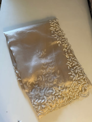 Débutante Champagne Saree