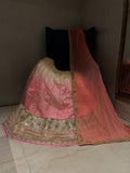 Pink Ombré Net Lehenga