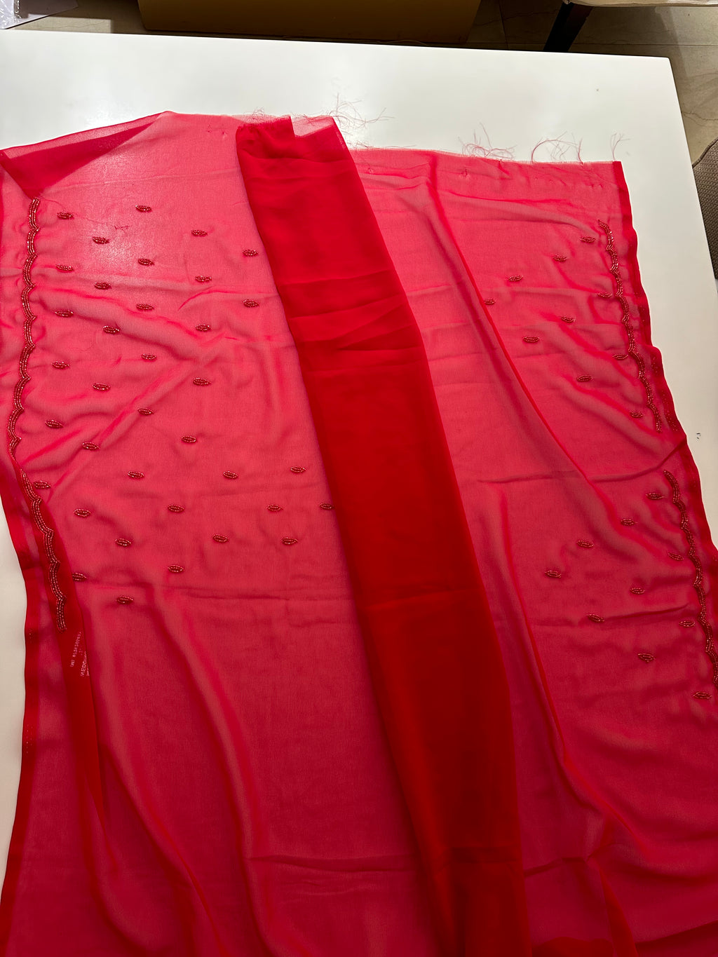 Red Georgette Saree