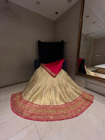 Golden Banarasi Lehenga