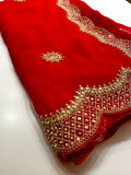 Mahira Red Saree