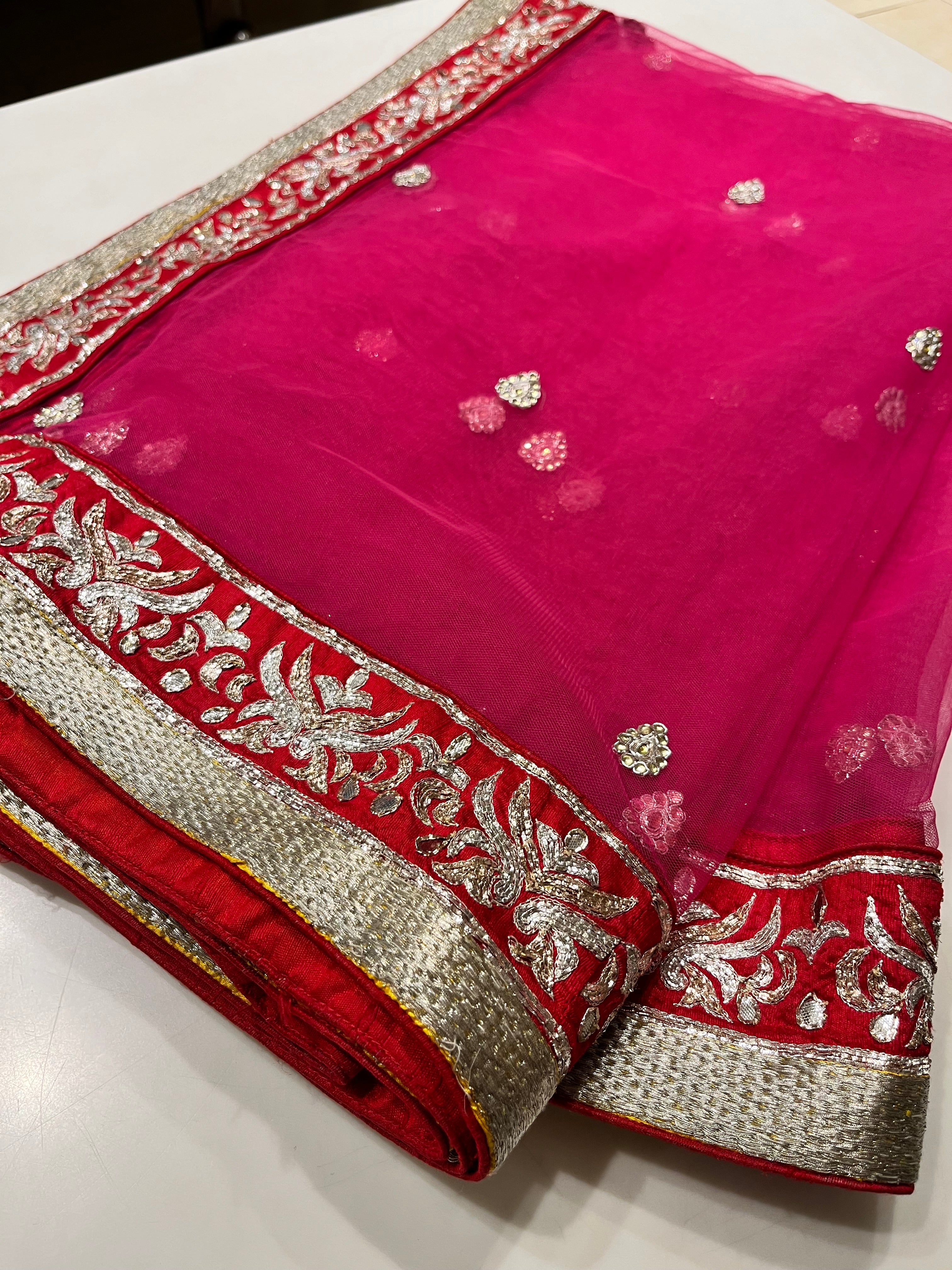 Mango Yellow Raw Silk Lehenga Set