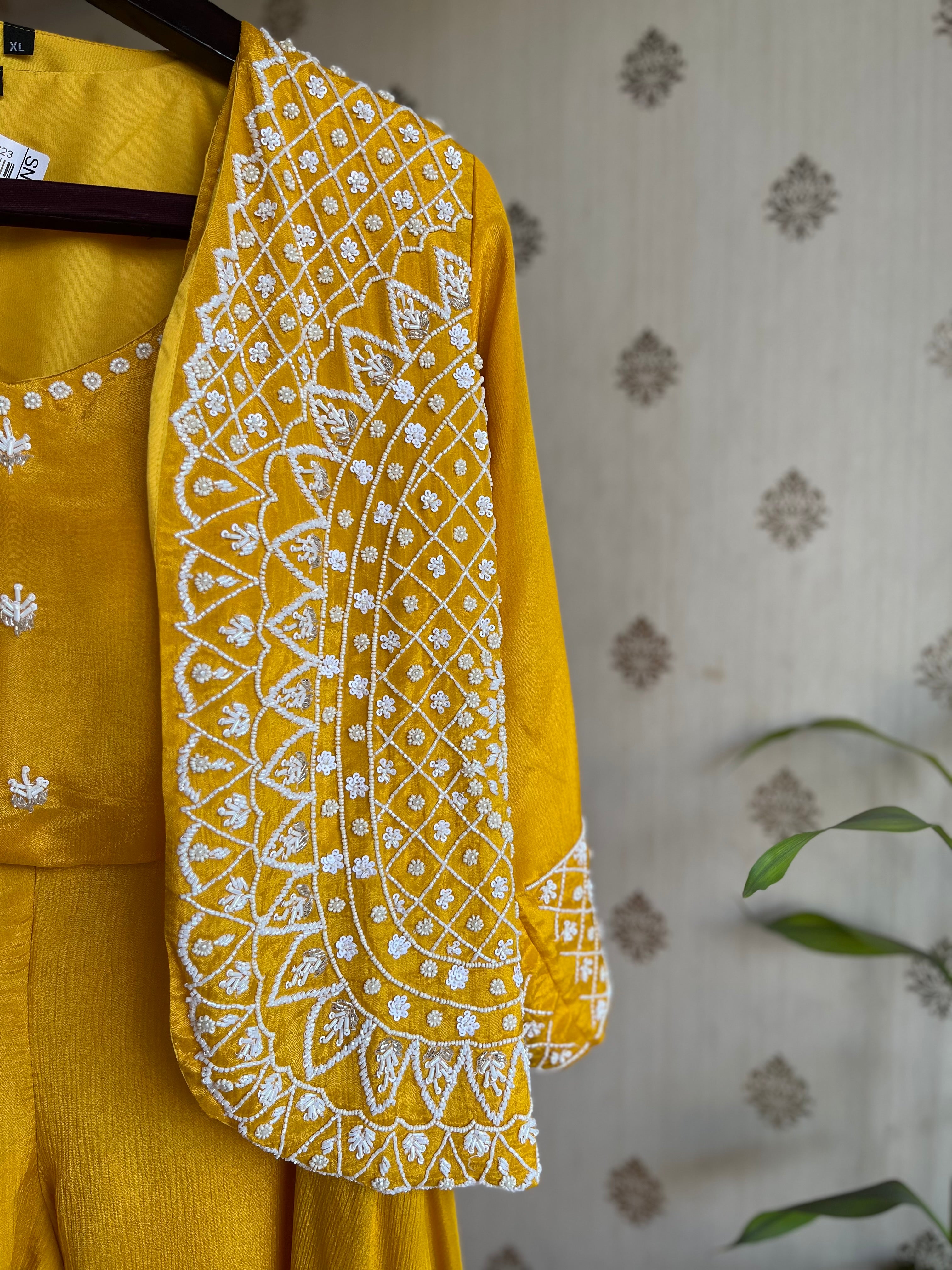 Mustard Indo-Western Set