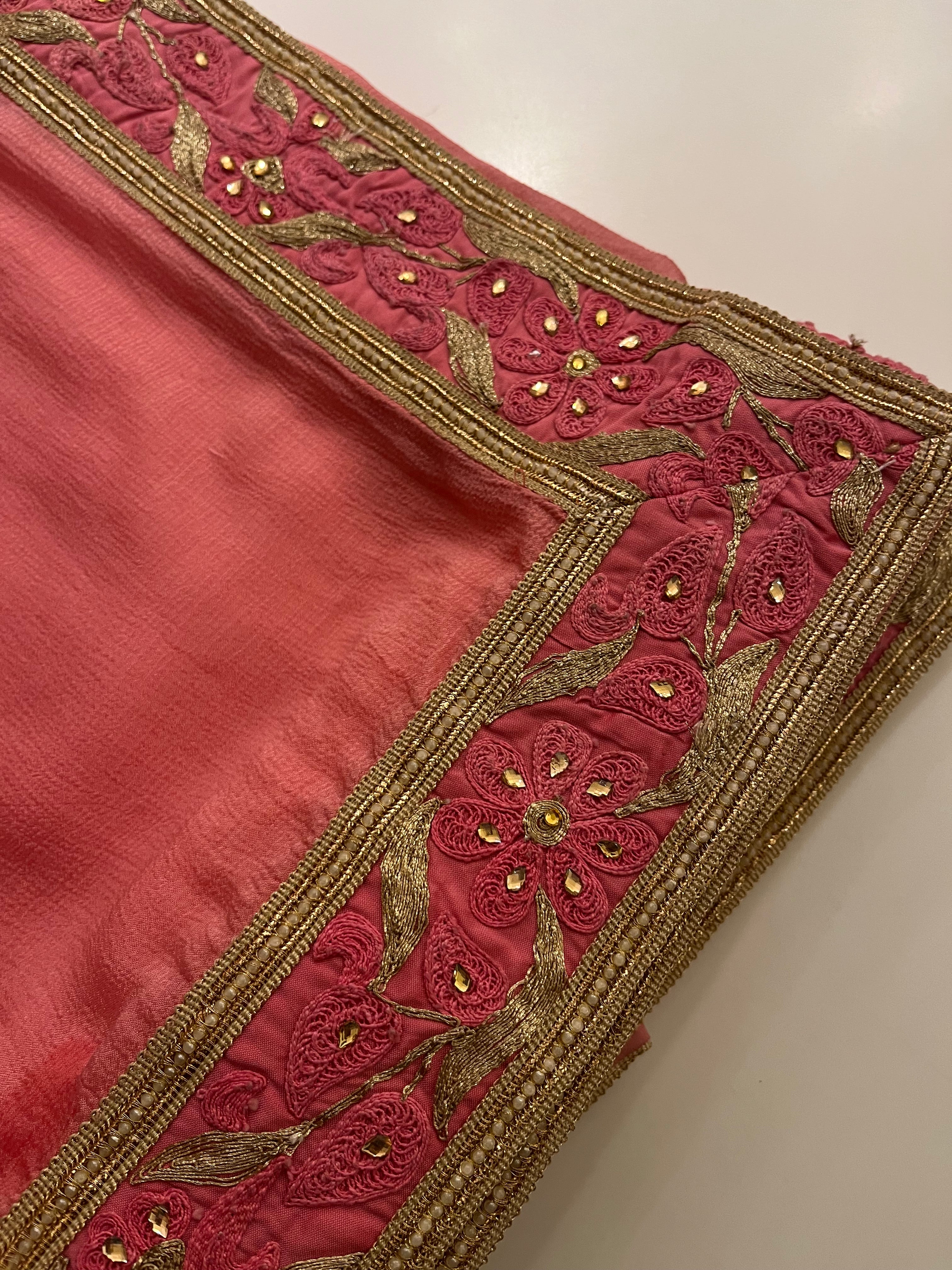 Strawberry Pink Saree