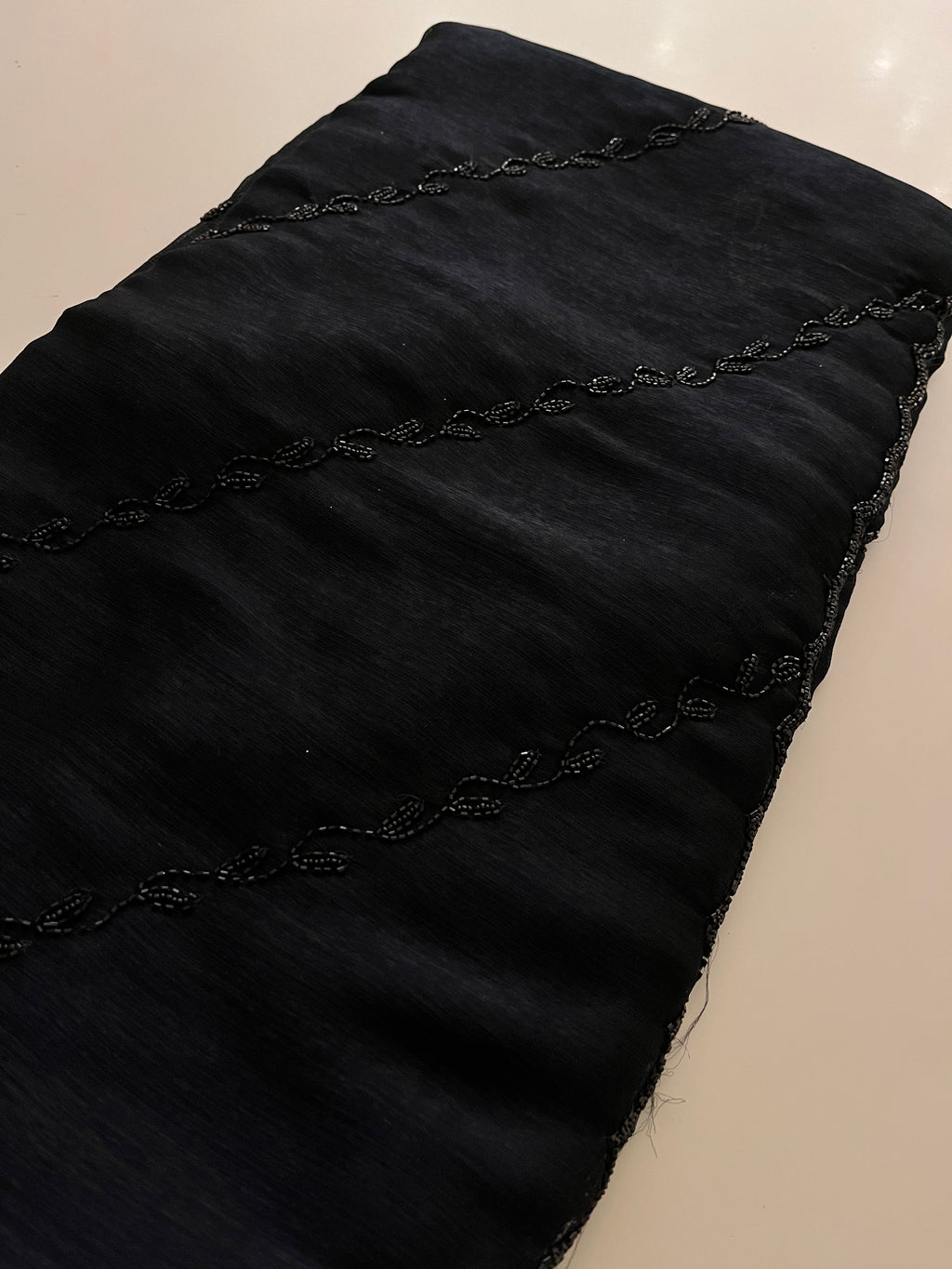 Deep Black Cocktail Saree