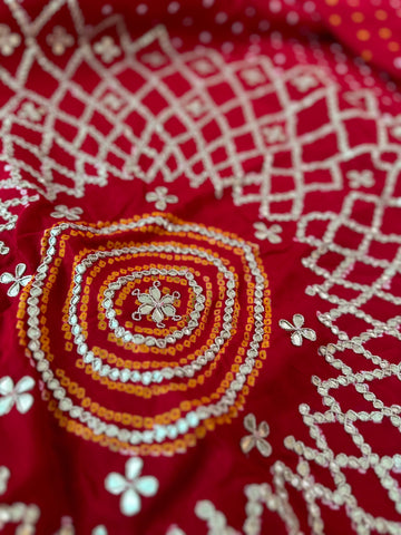 Pure Gajji Silk Saree