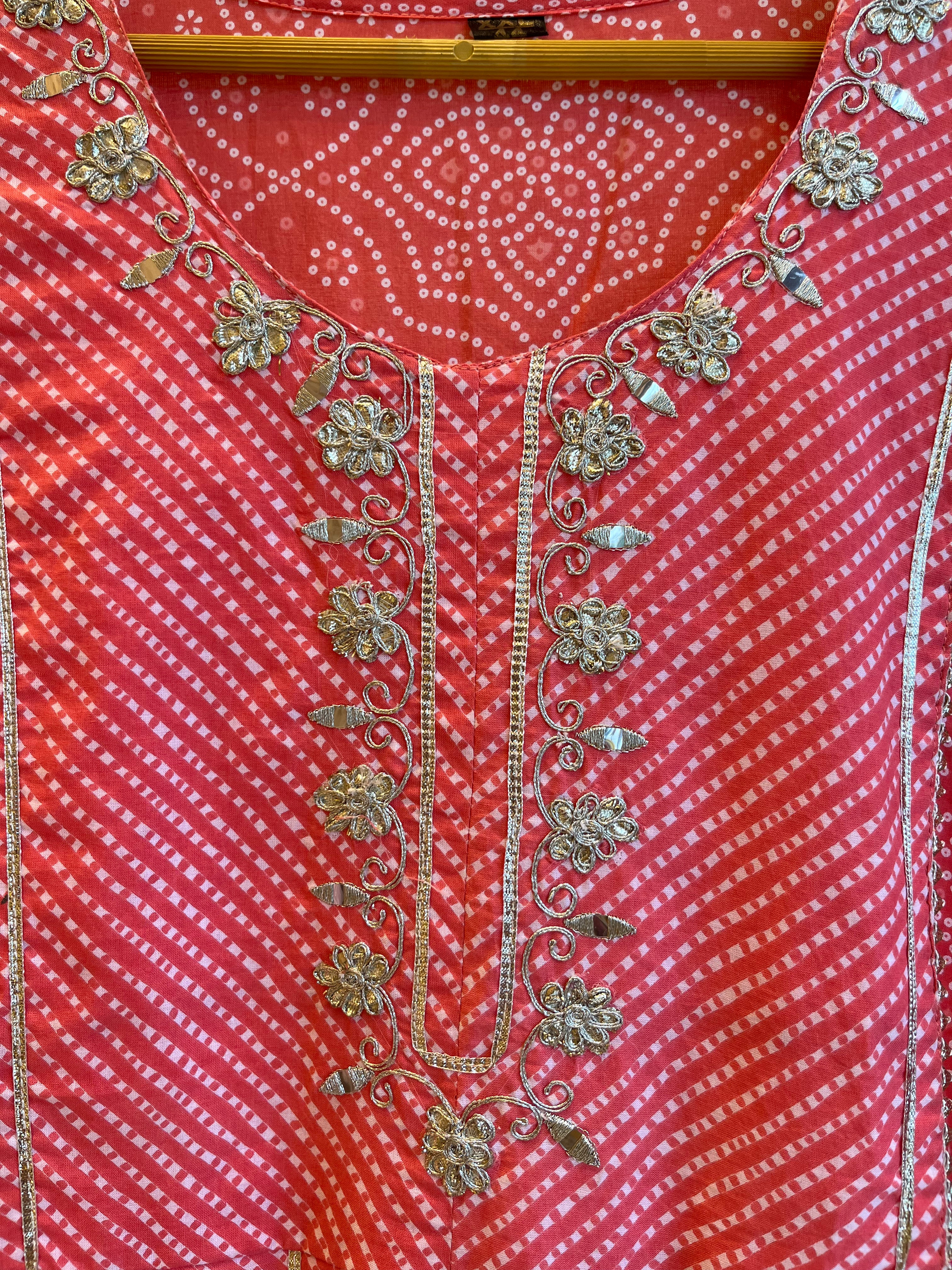 Bandhani Leheriya Kurti