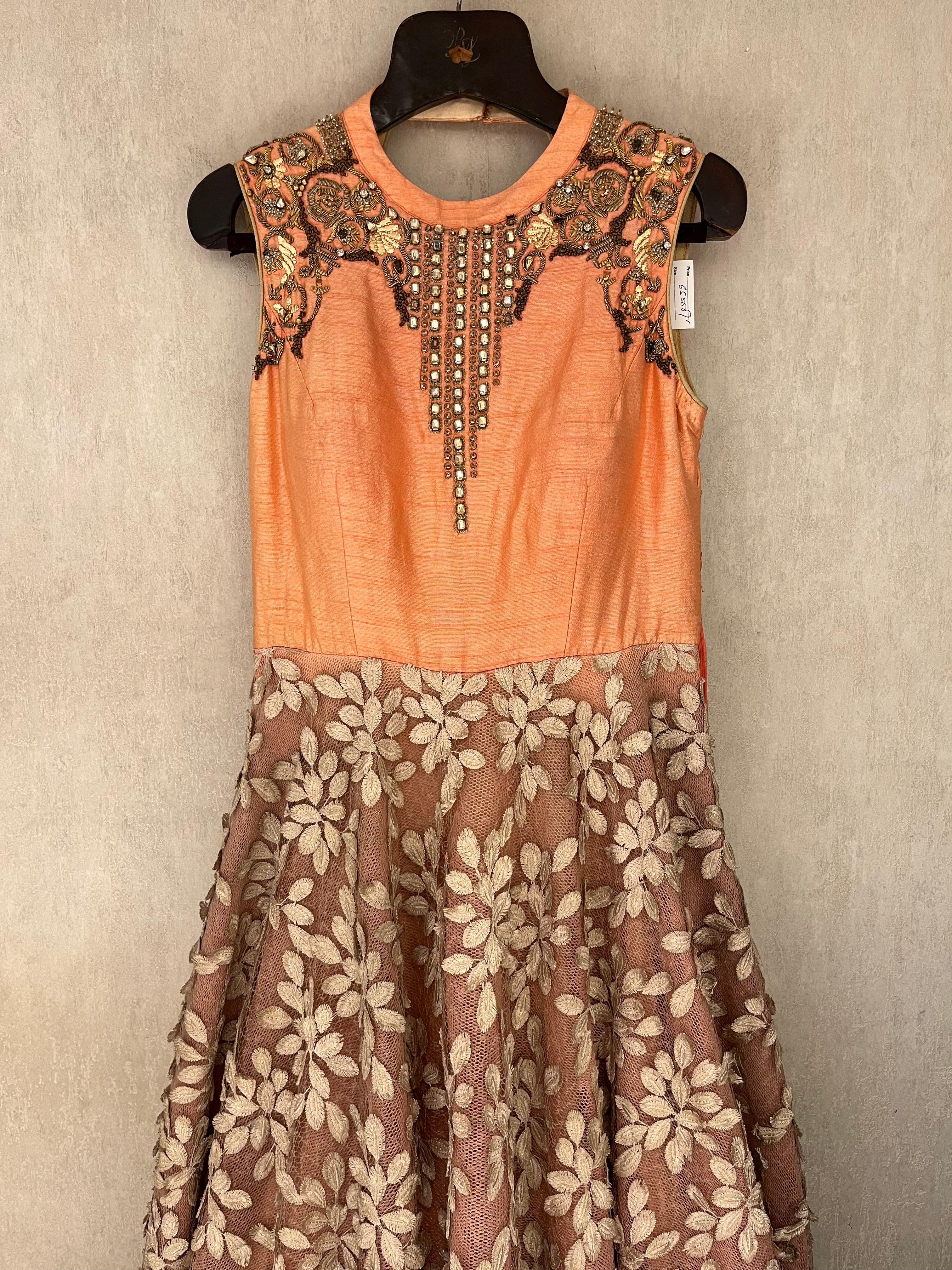 Floral Peach Gown