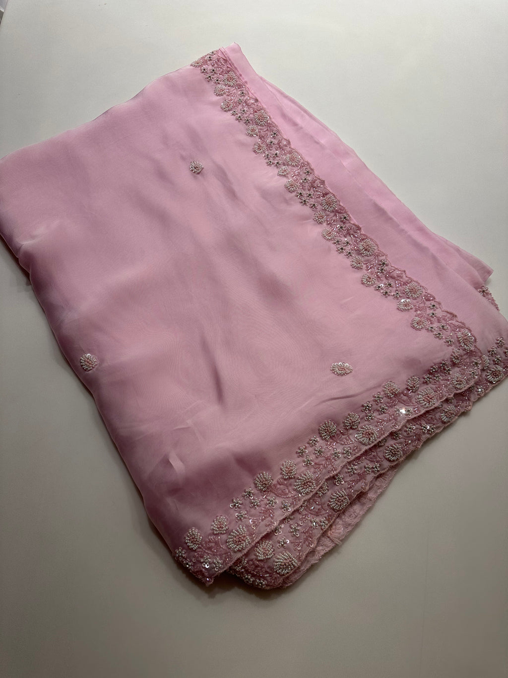 Luxe Satin Organza saree