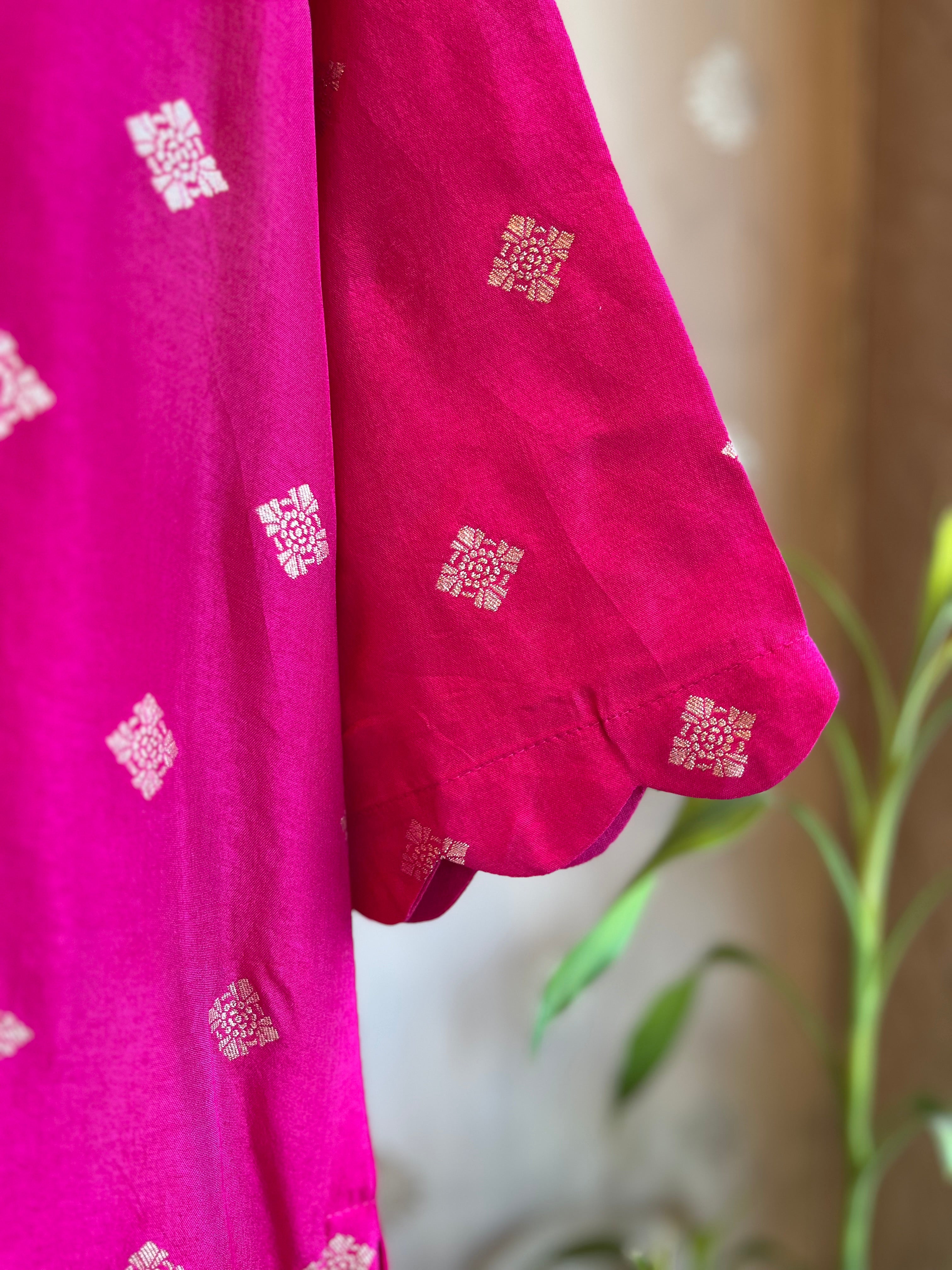 Raani Pink Silk Suit