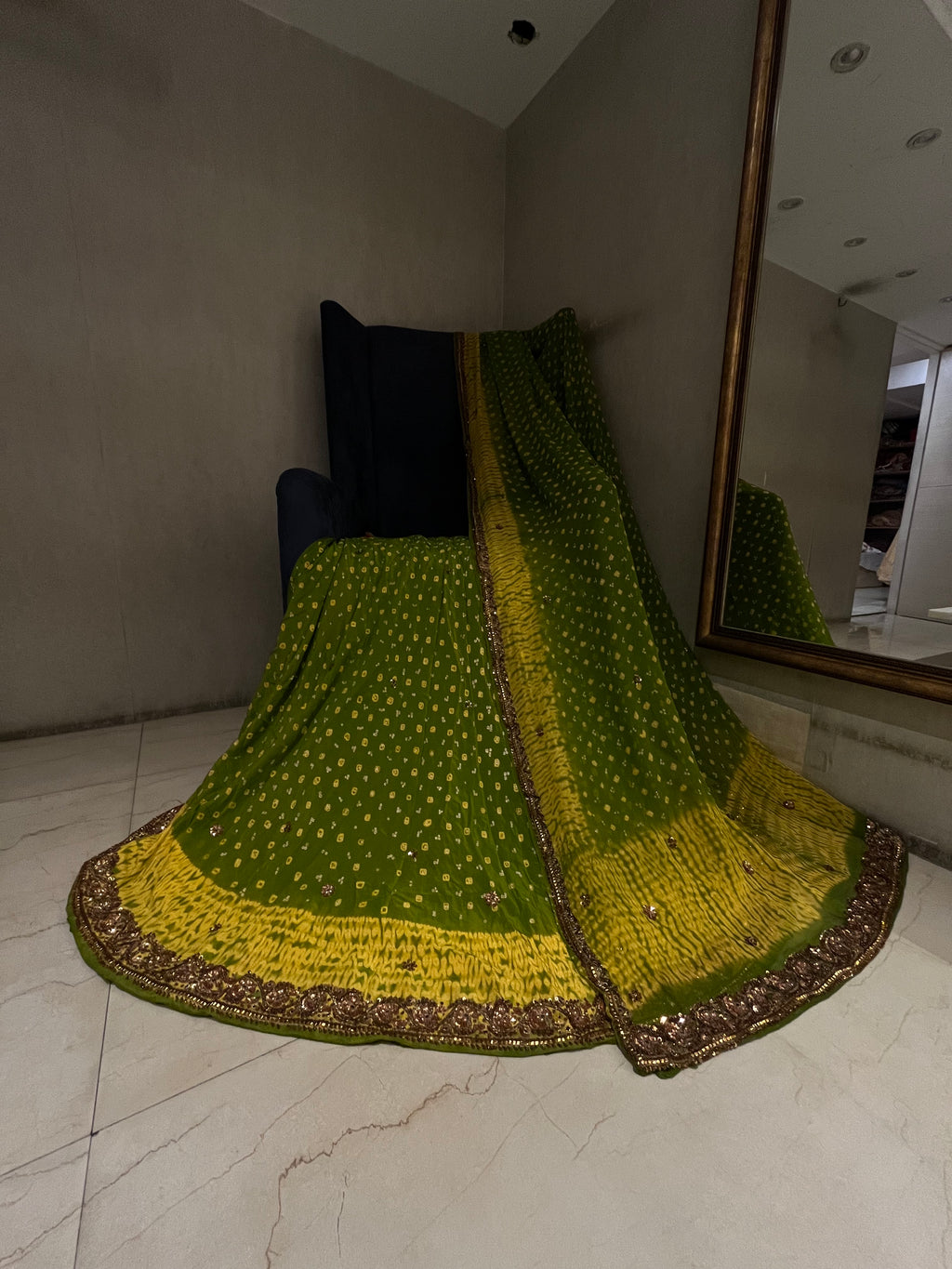 Traditional Shibori Lehenga Set