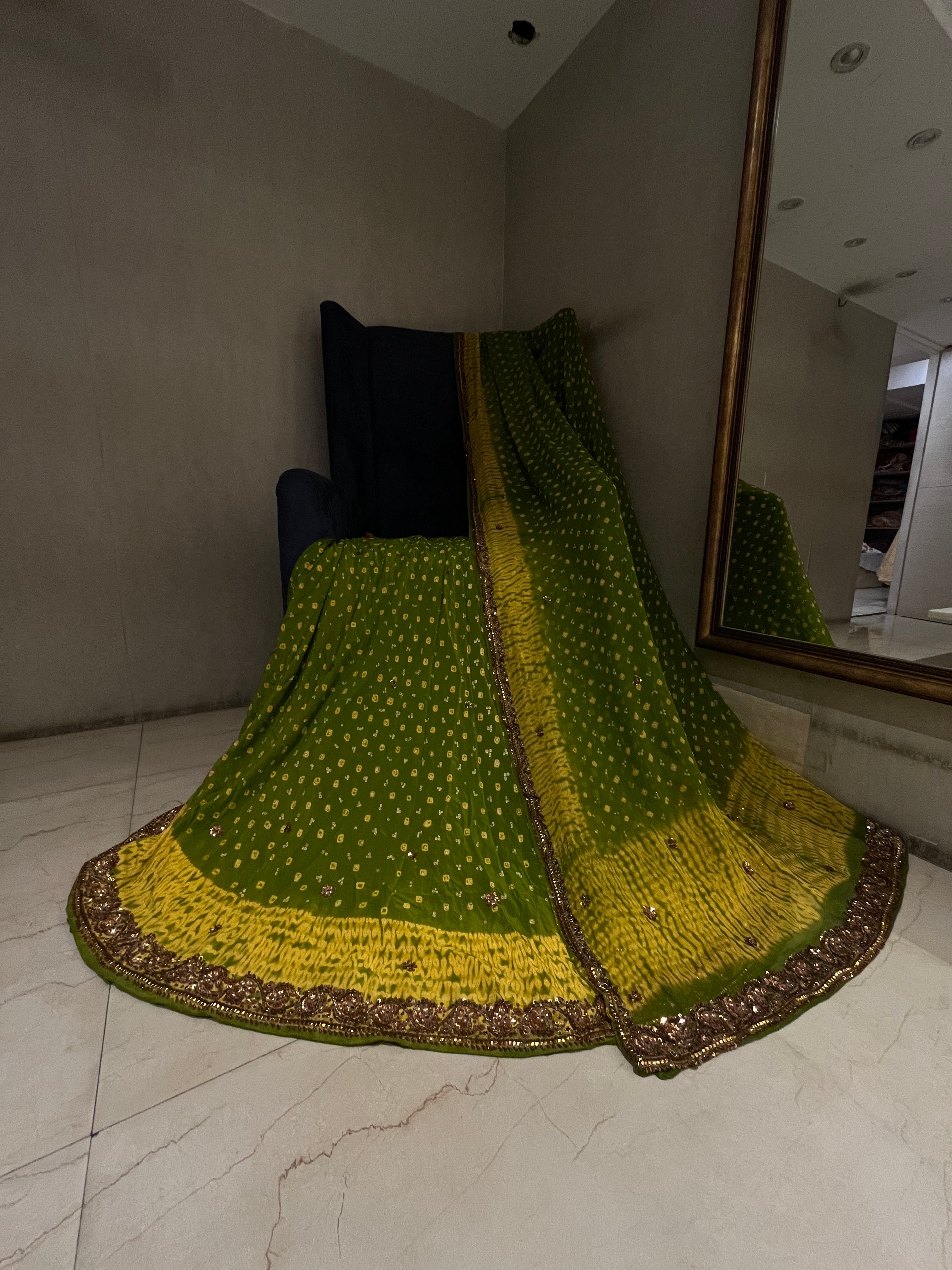 Traditional Shibori Lehenga Set