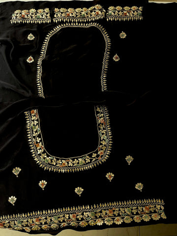 Black Organza Saree